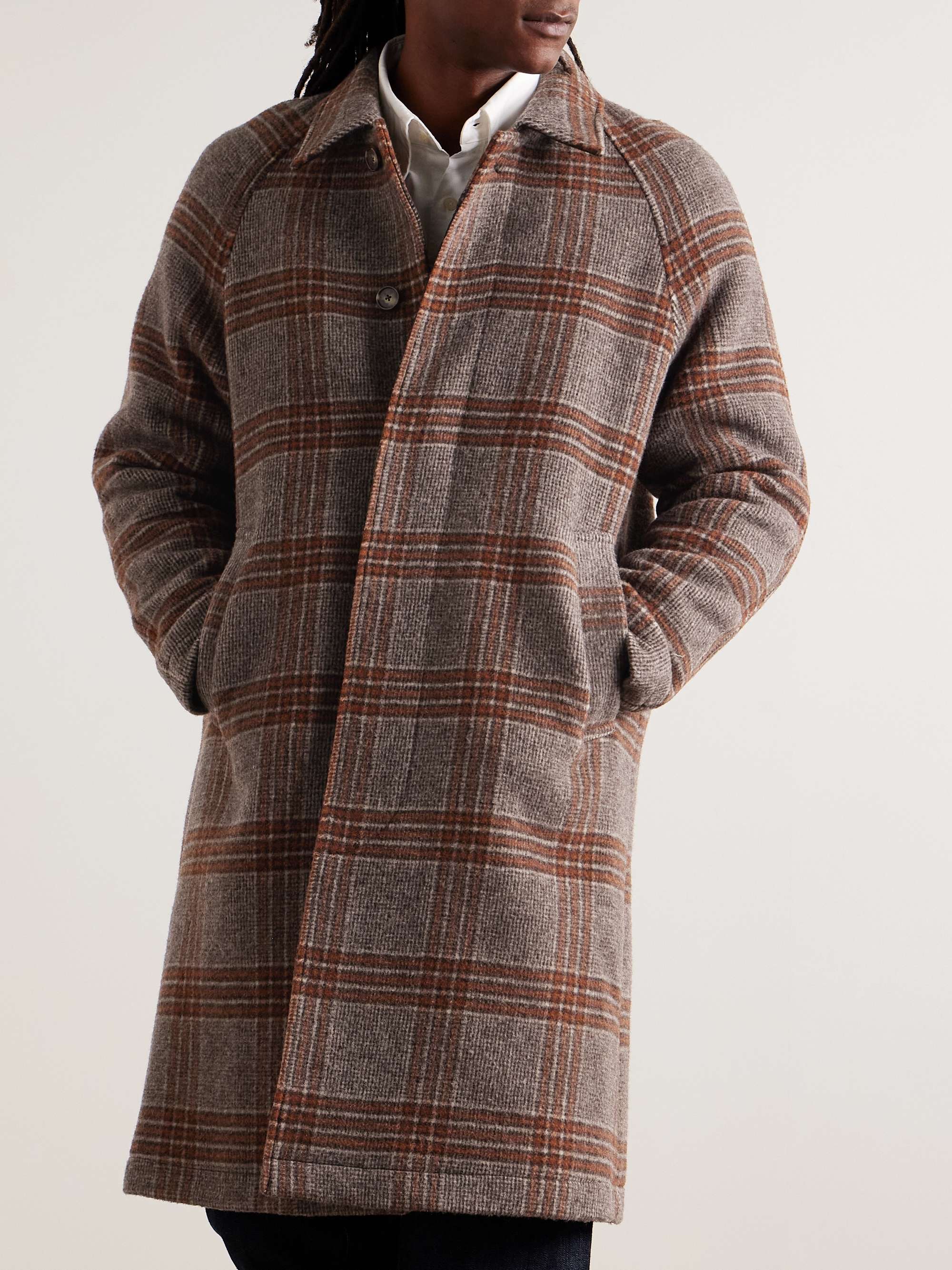 Rocko 8442 Checked Recycled Wool-Blend Coat view