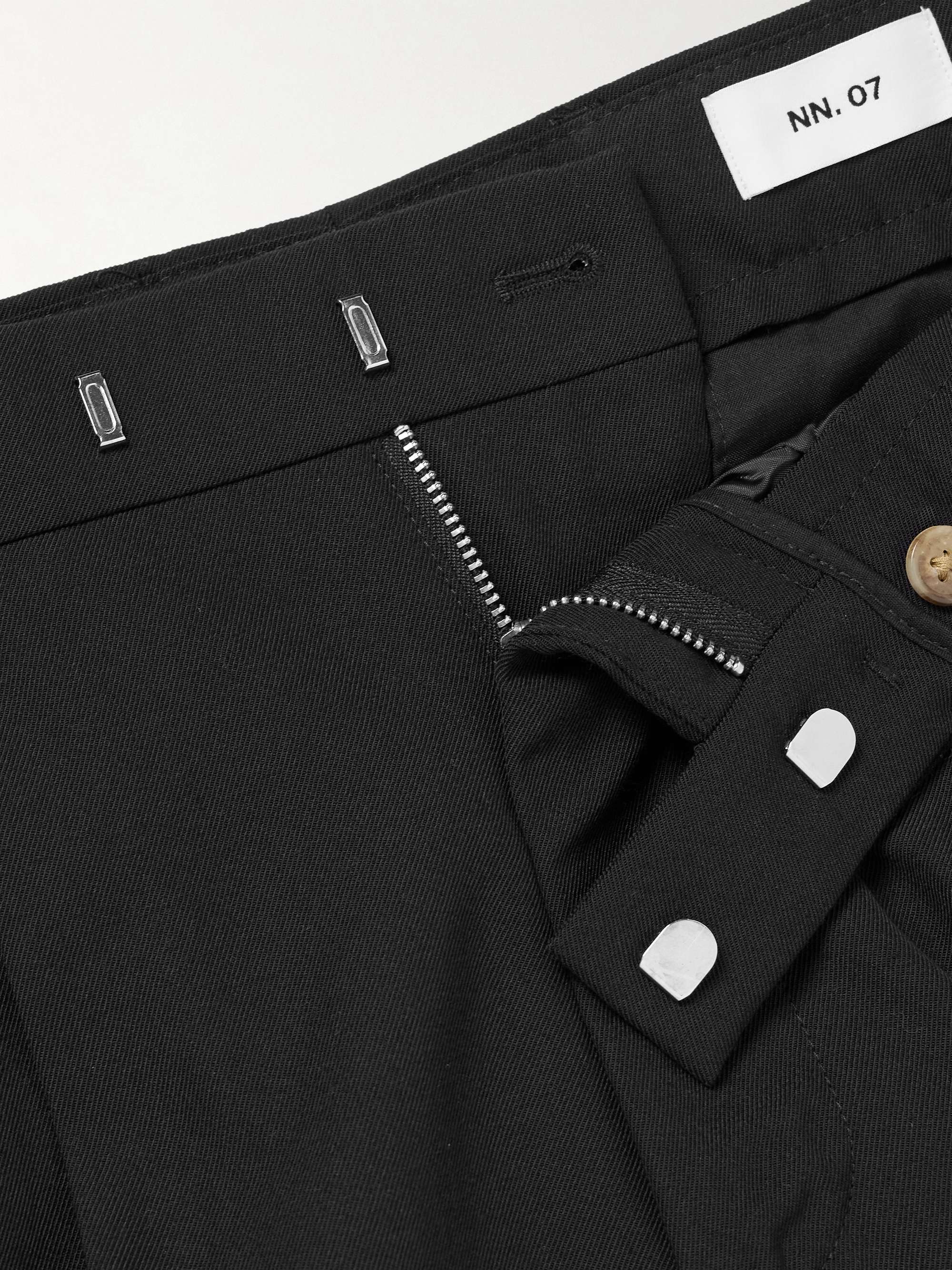 Fritz 1728 Straight-Leg Pleated Recycled-Twill Trousers view
