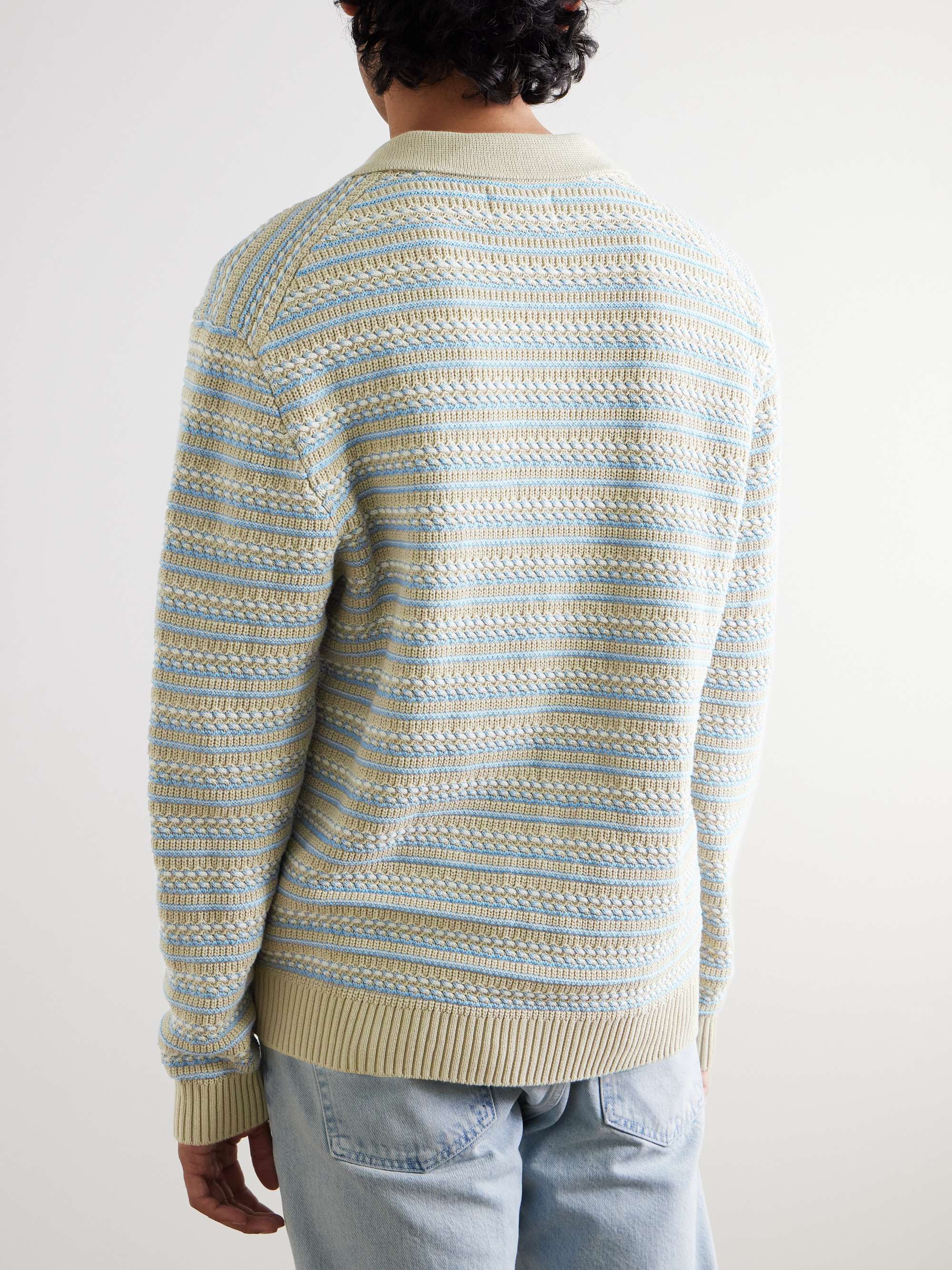Jackie 6636 Striped Organic Cotton Cardigan view
