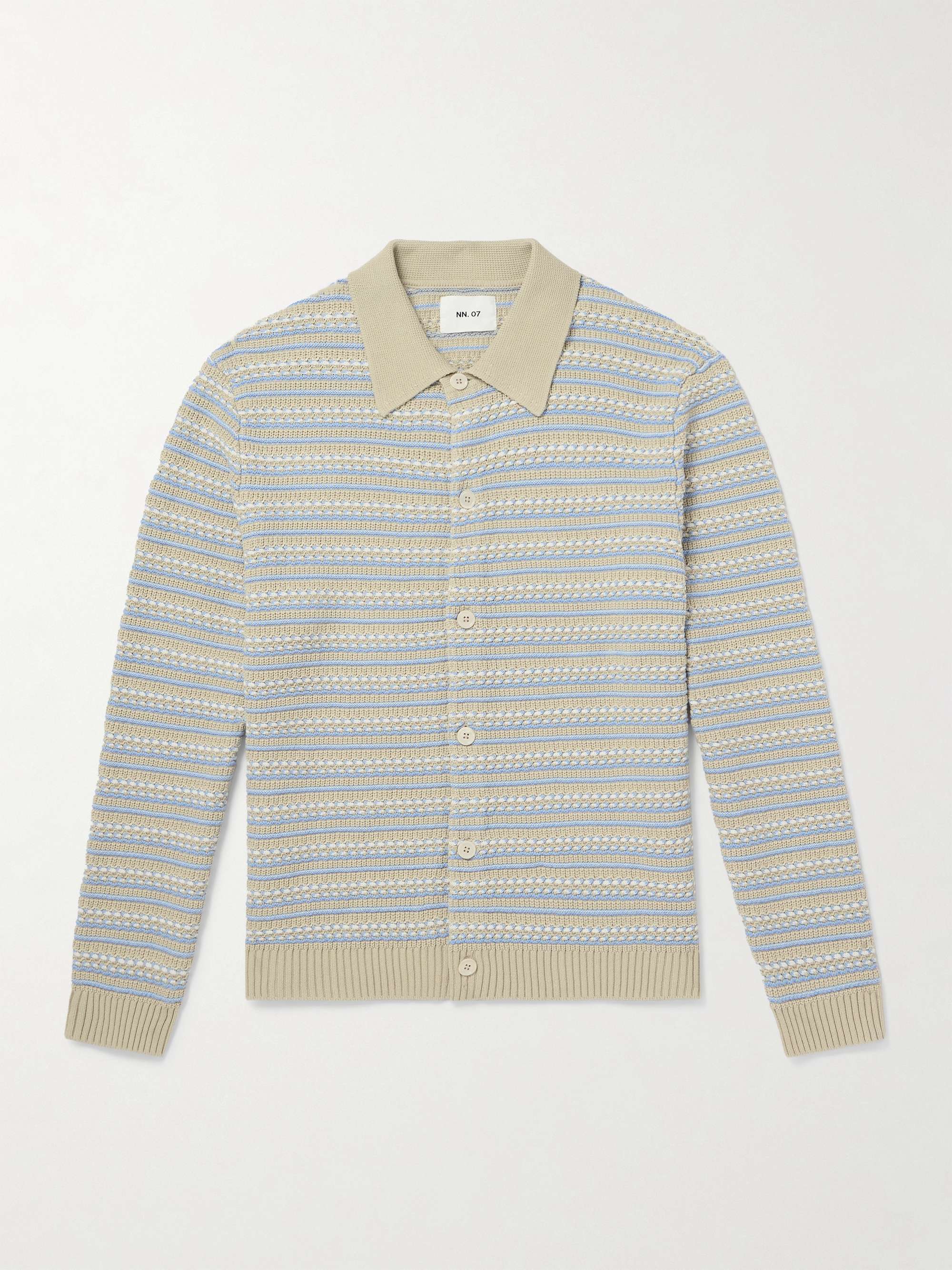 Jackie 6636 Striped Organic Cotton Cardigan view
