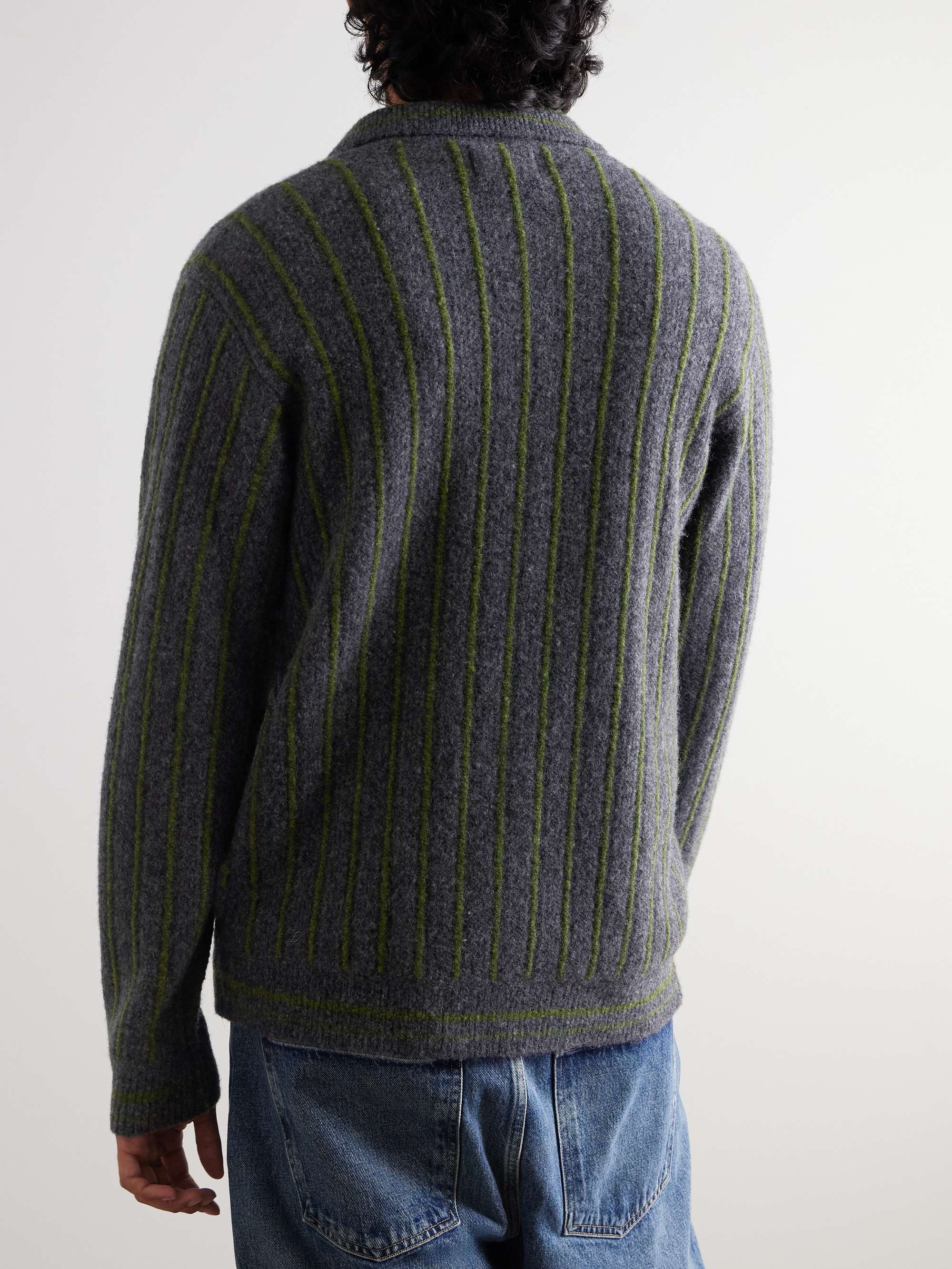 Darren 6683 Striped Wool-Blend Cardigan view