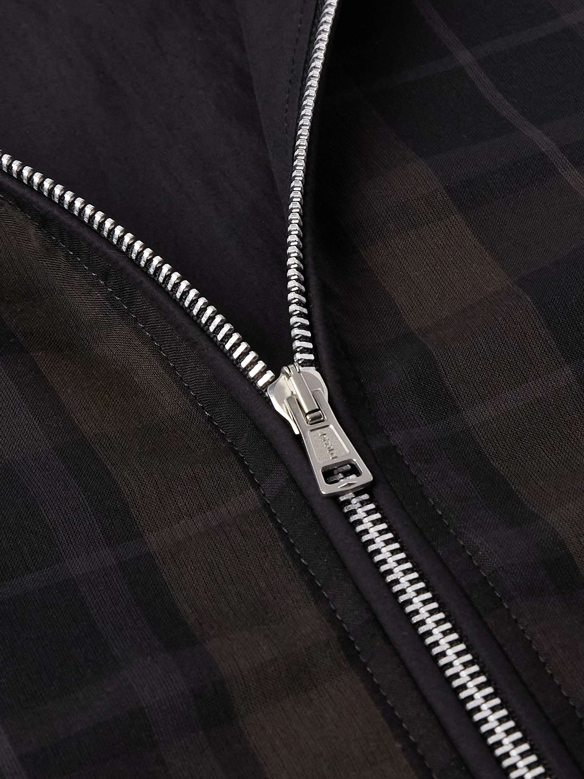 Riviera Checked Shell Hooded Jacket view