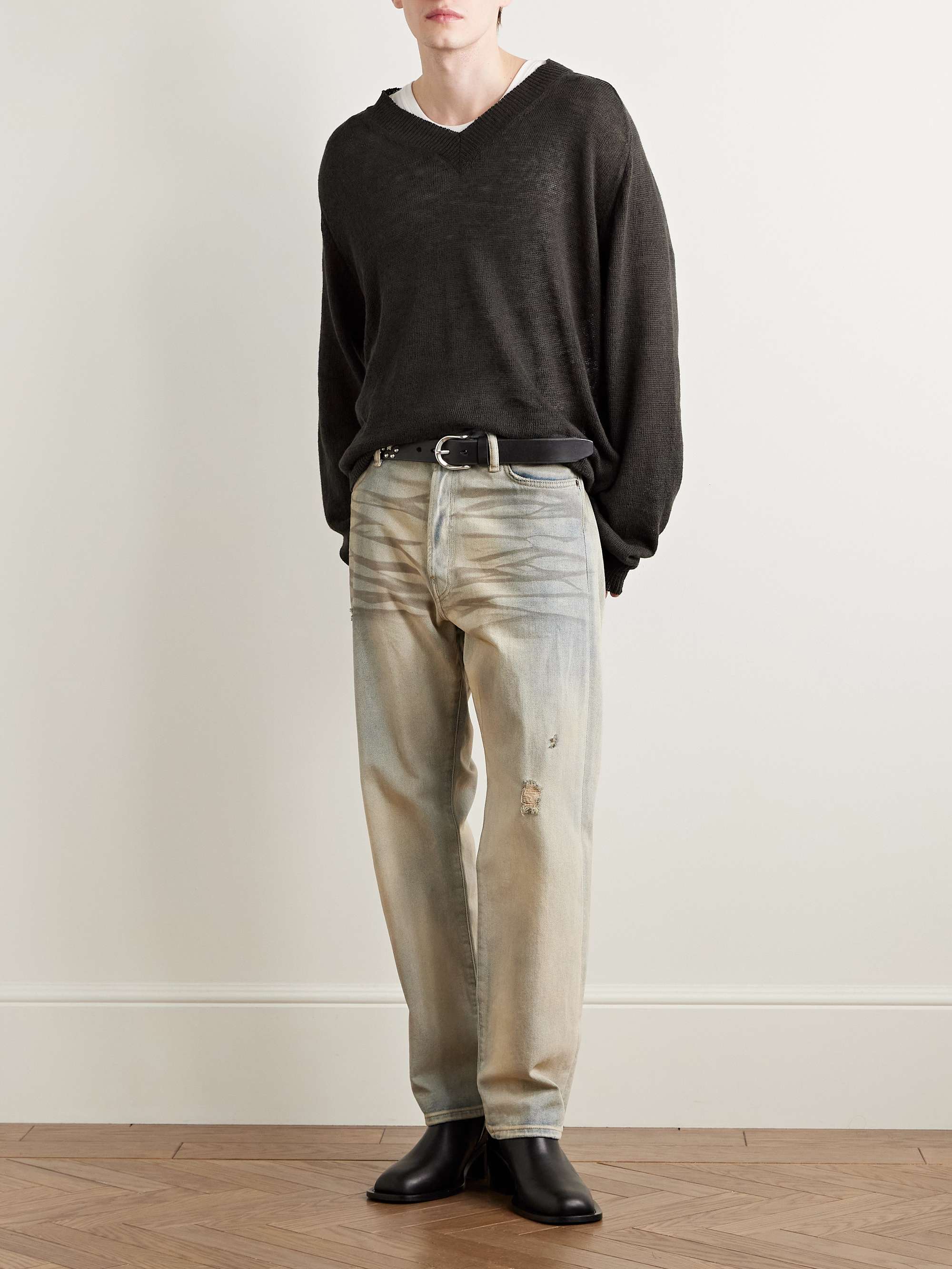 Rue Linen and Cotton-Blend Sweater view