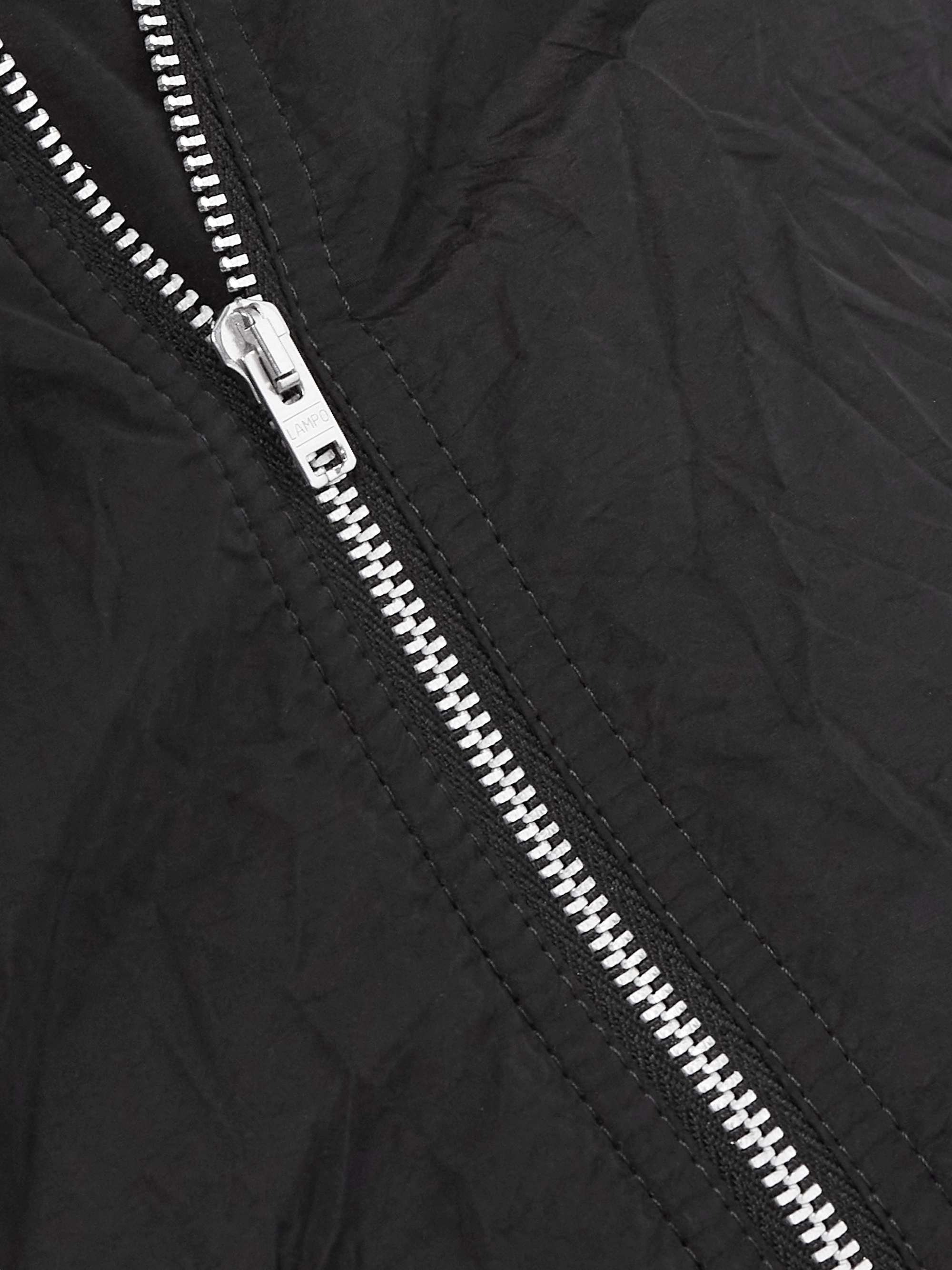Slight Crinkled-Shell Blouson Jacket view