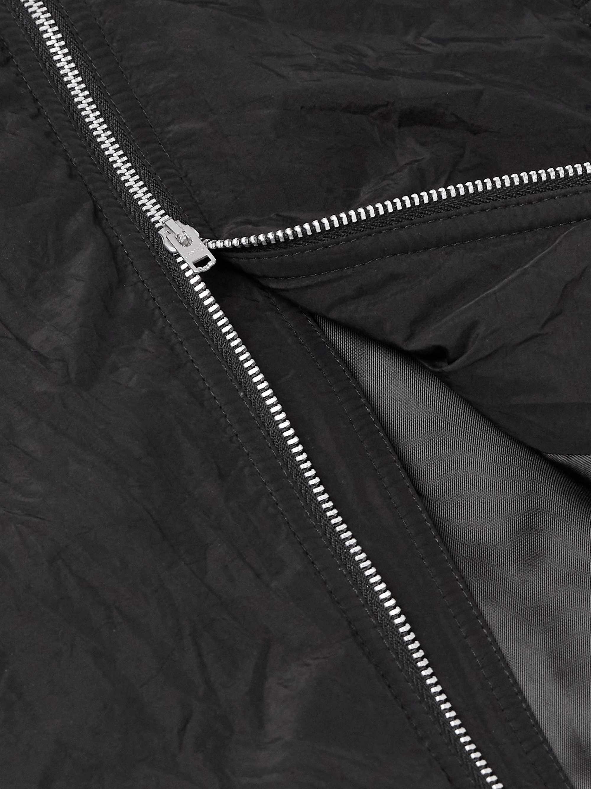 Slight Crinkled-Shell Blouson Jacket view