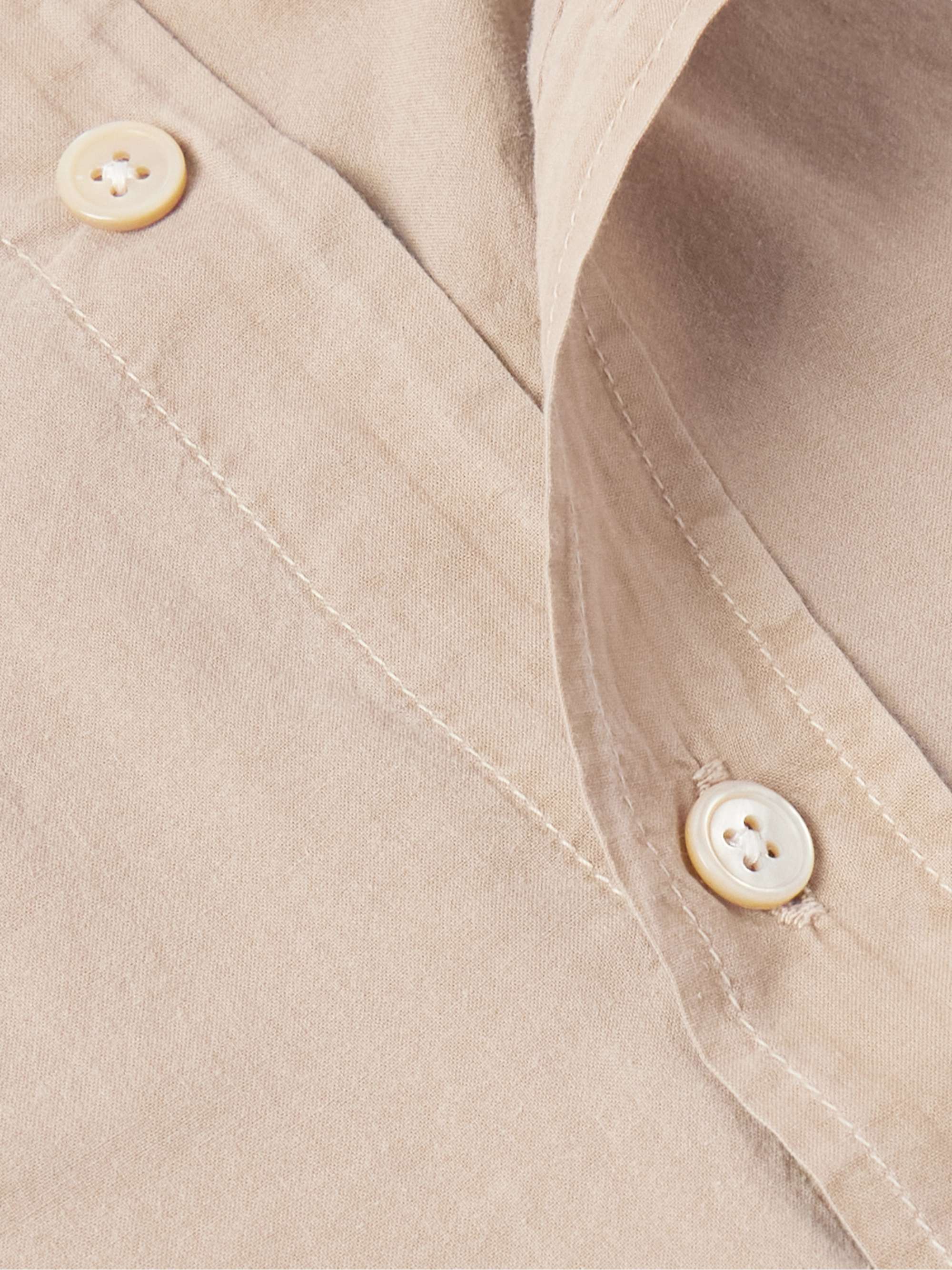 Borrowed Button-Down Collar Cotton-Voile Shirt view