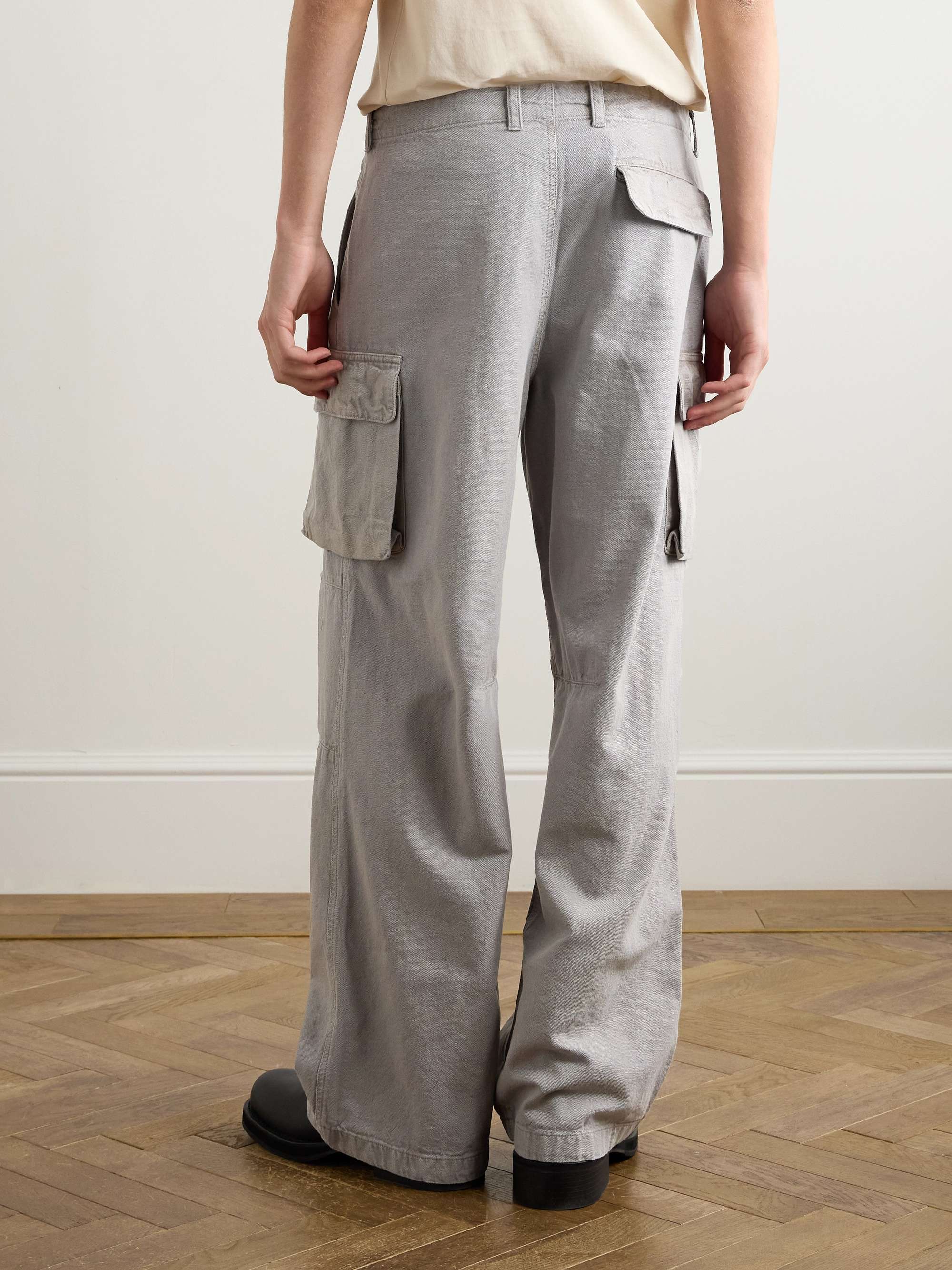 Mount Straight-Leg Cotton and Hemp-Blend Cargo Trousers view