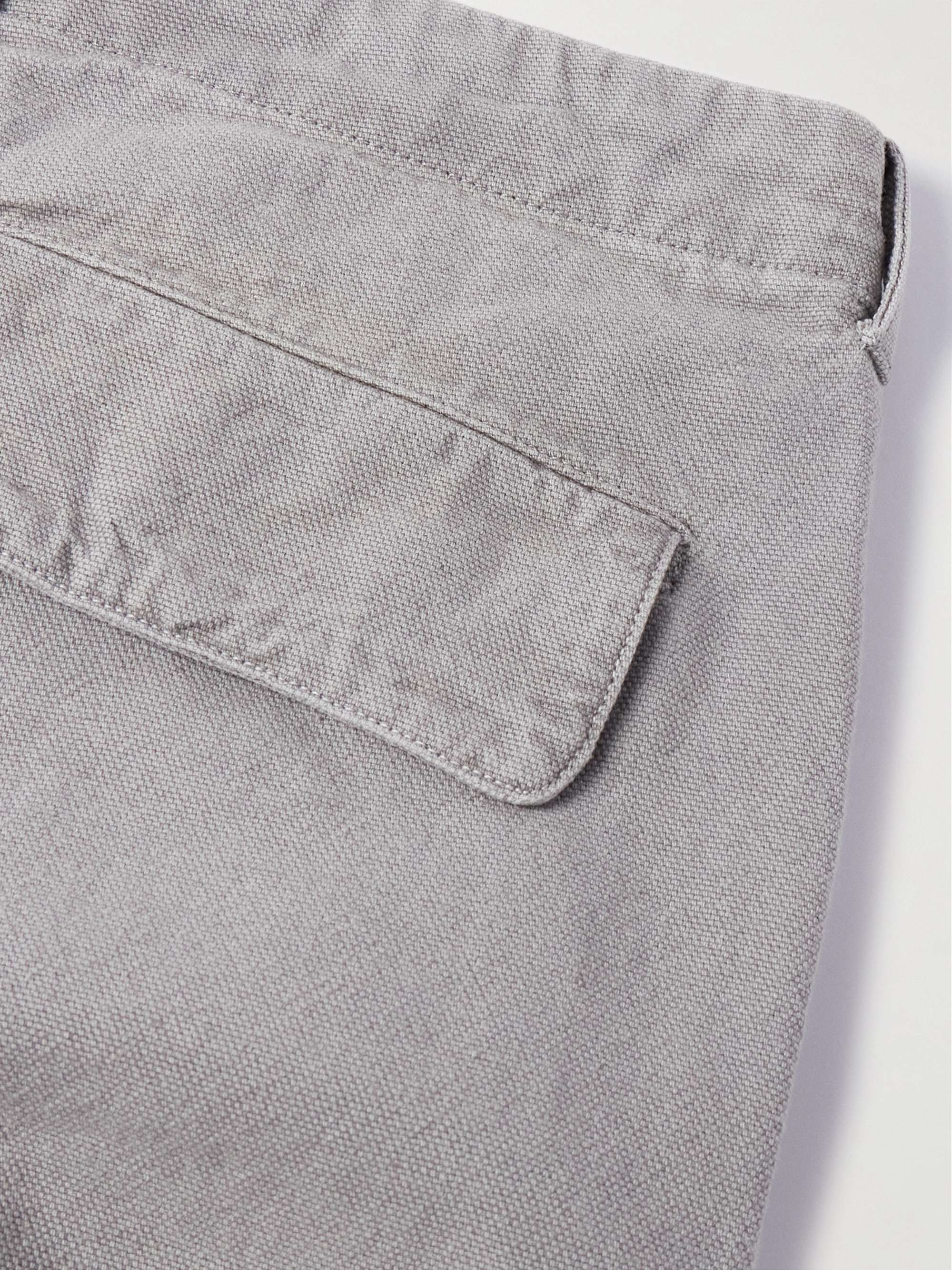 Mount Straight-Leg Cotton and Hemp-Blend Cargo Trousers view