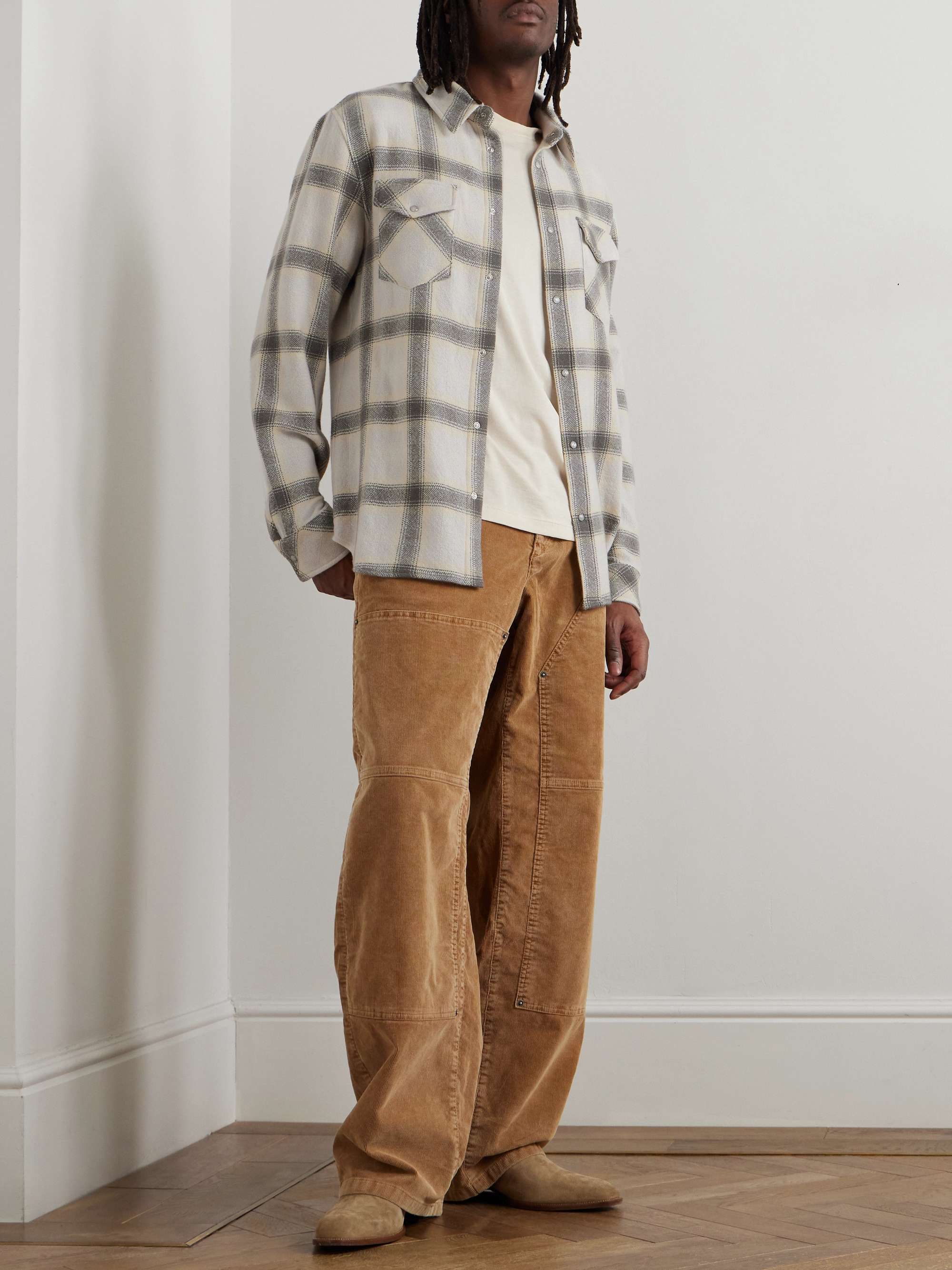 Moon Checked Cashmere Shirt view