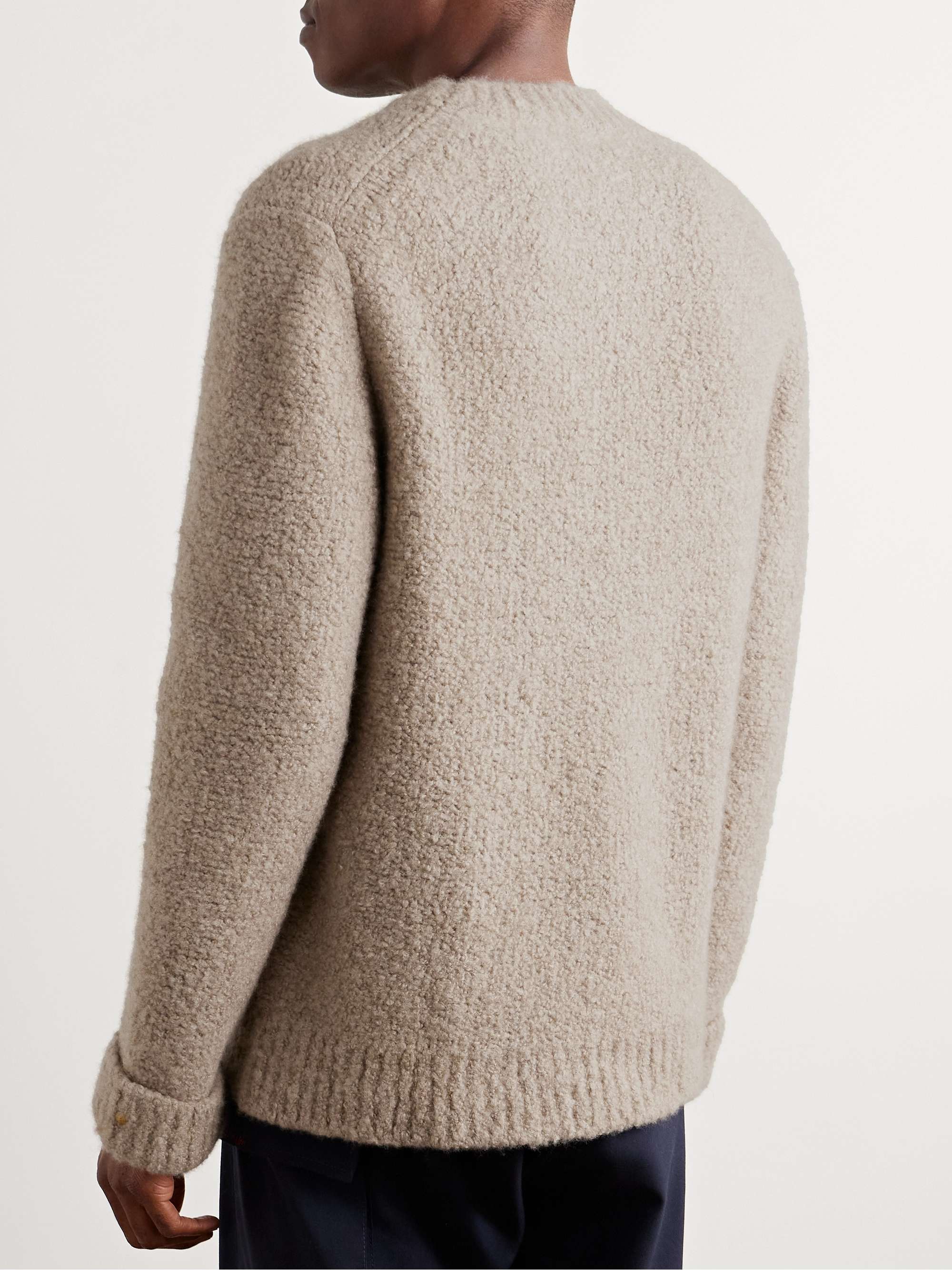 Cloud Embellished Cashmere-Blend Bouclé Sweater view