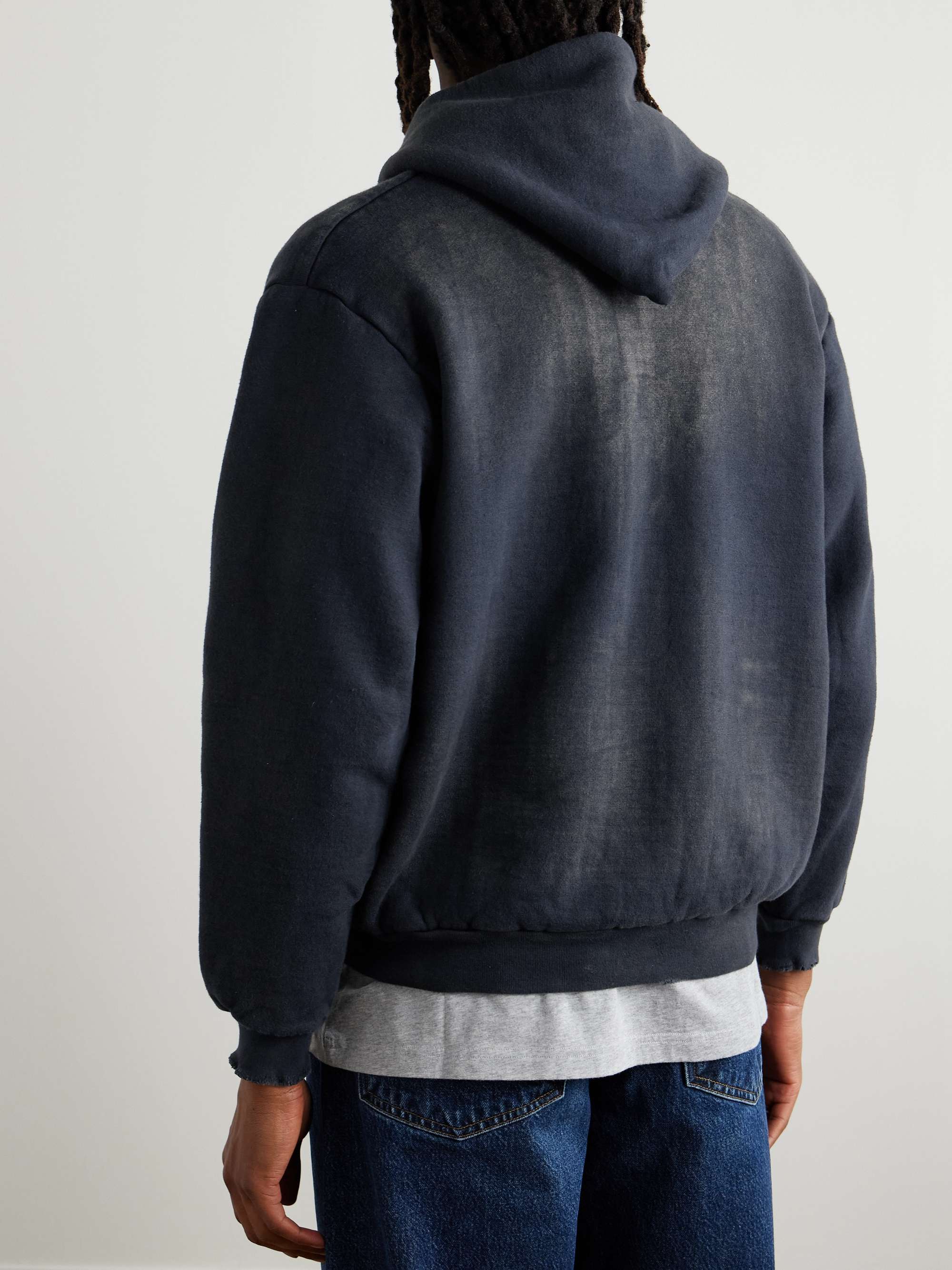 Cotton-Jersey Zip-up Hoodie view