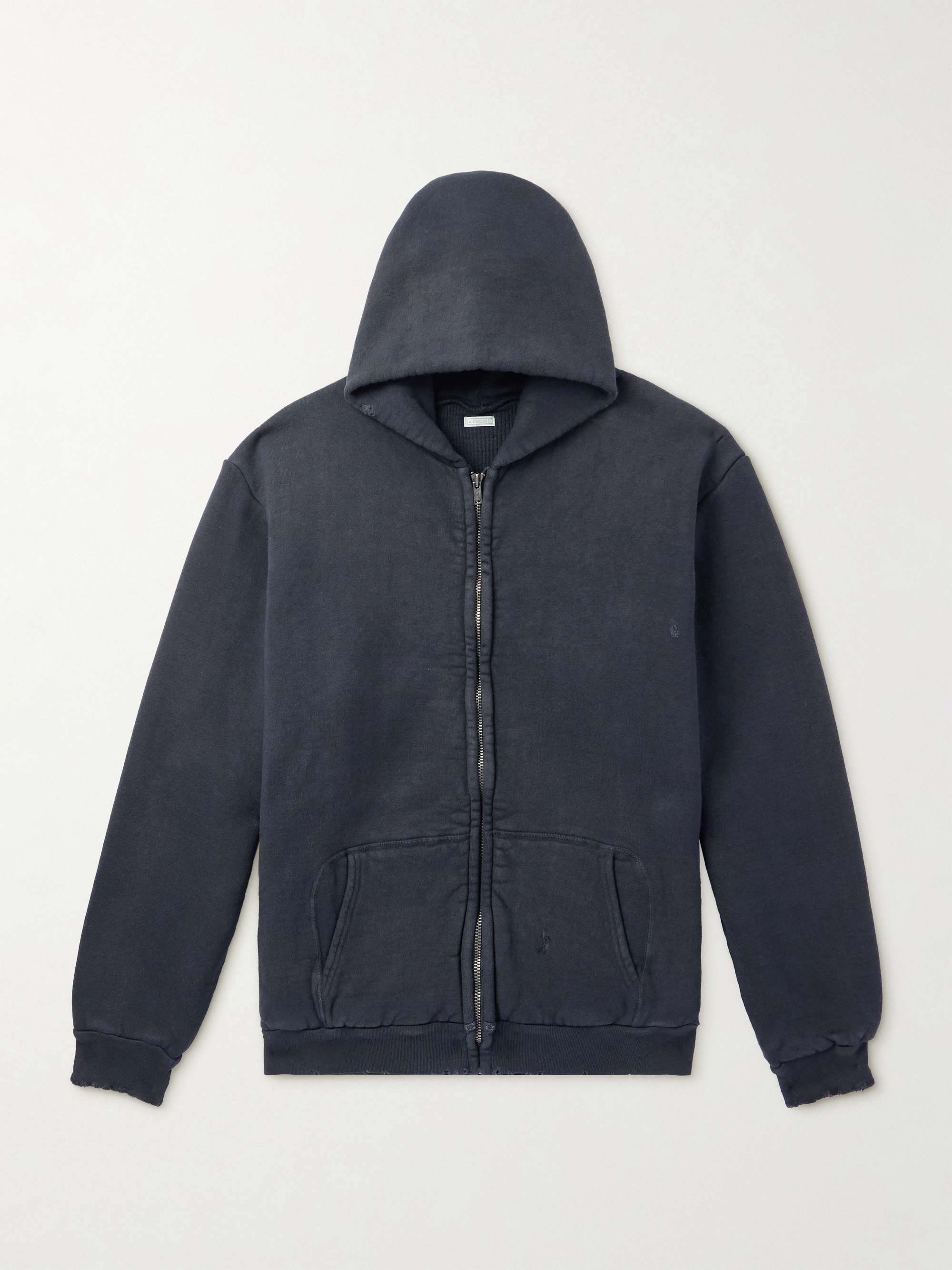 Cotton-Jersey Zip-up Hoodie view