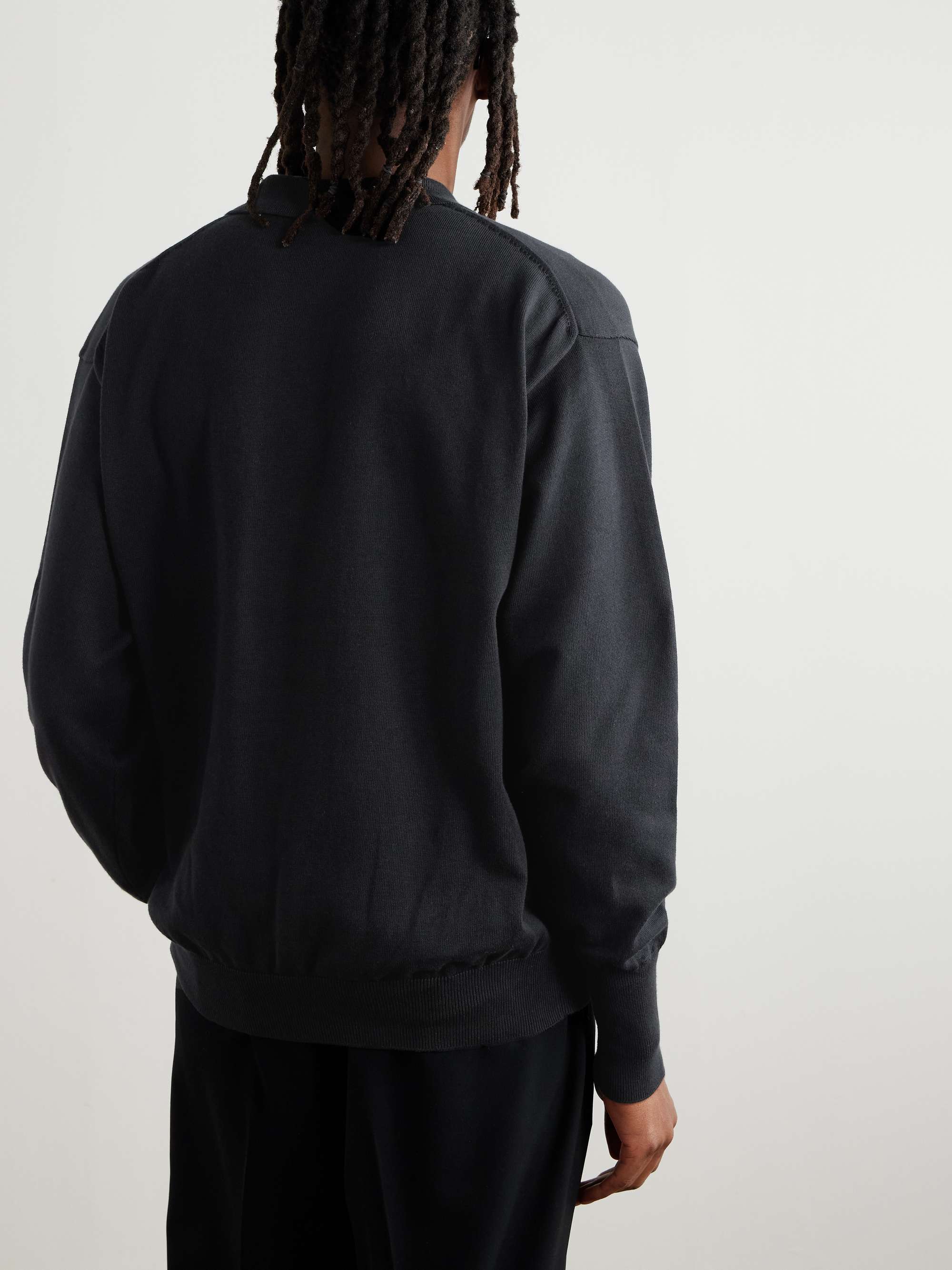 Cotton Polo Sweater view