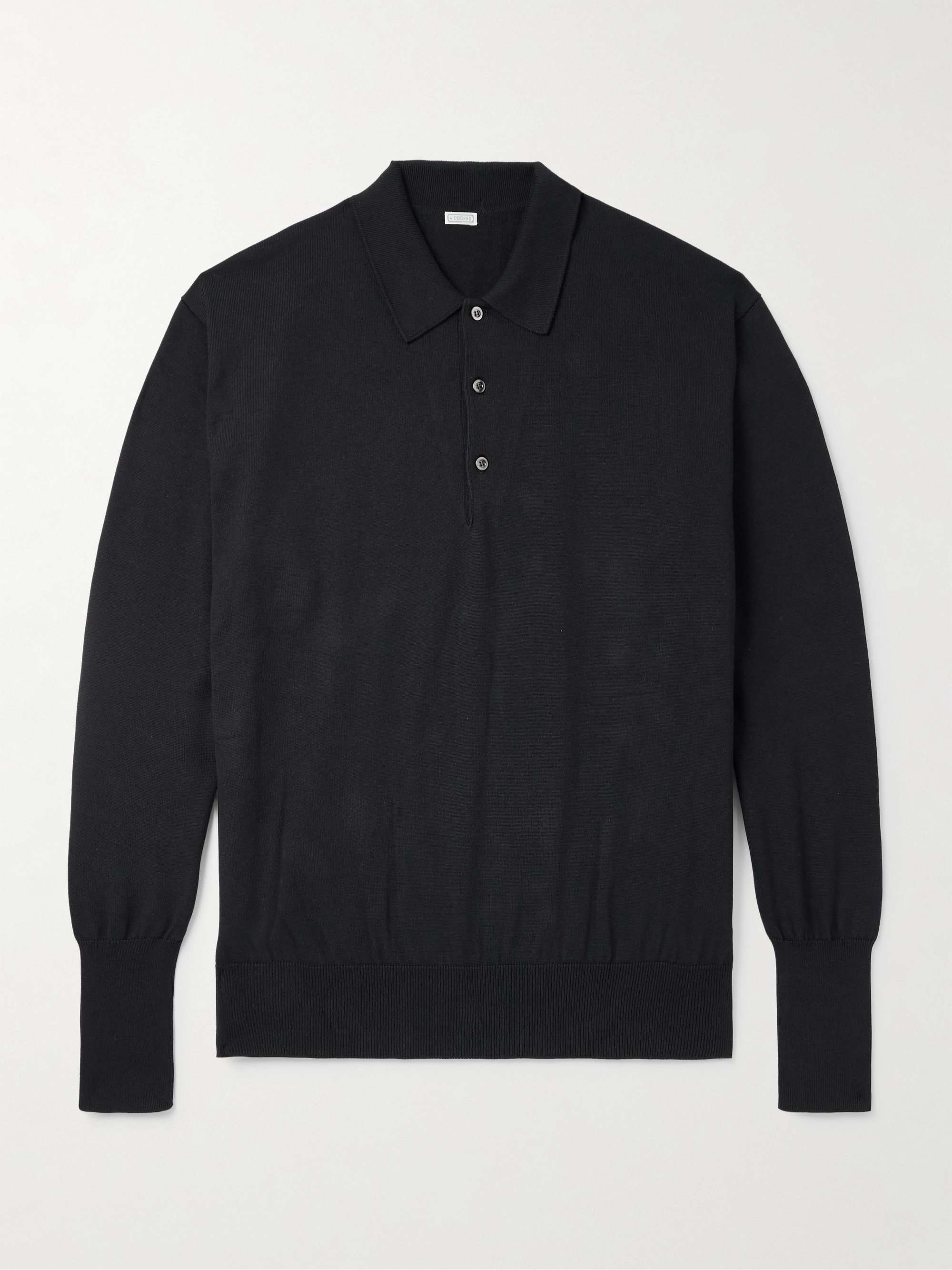 Cotton Polo Sweater view