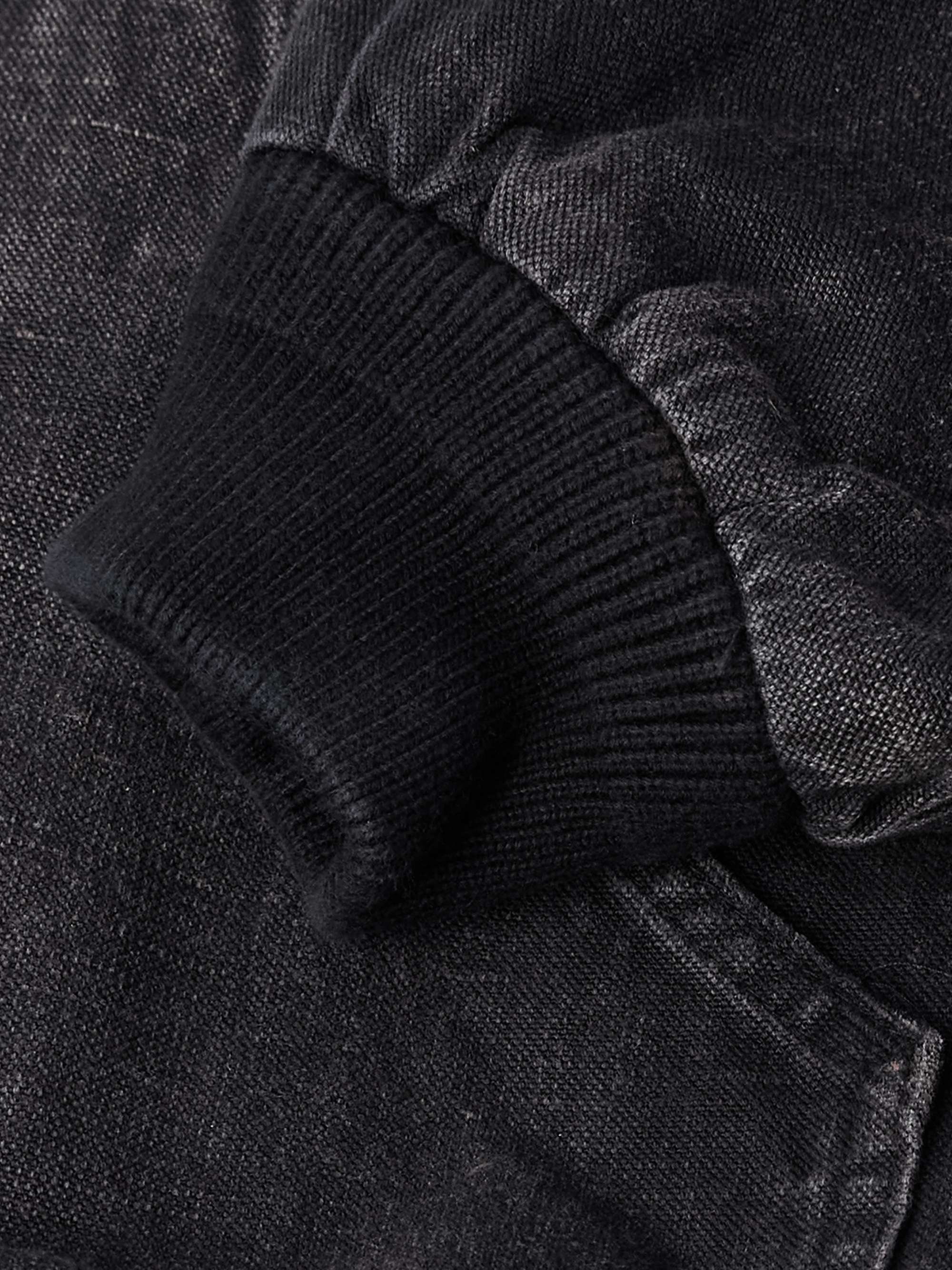 Cotton, Hemp and Silk-Blend Canvas Hooded Jacket view