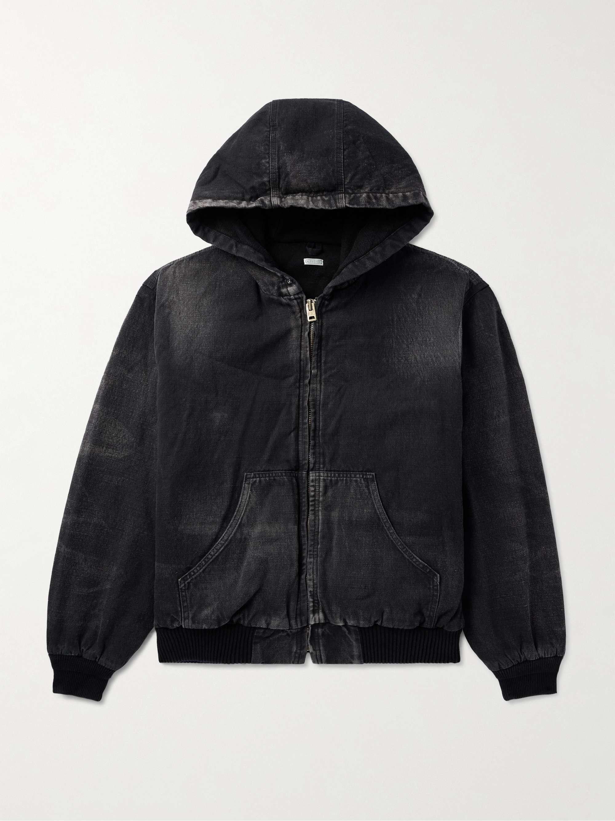 Cotton, Hemp and Silk-Blend Canvas Hooded Jacket view