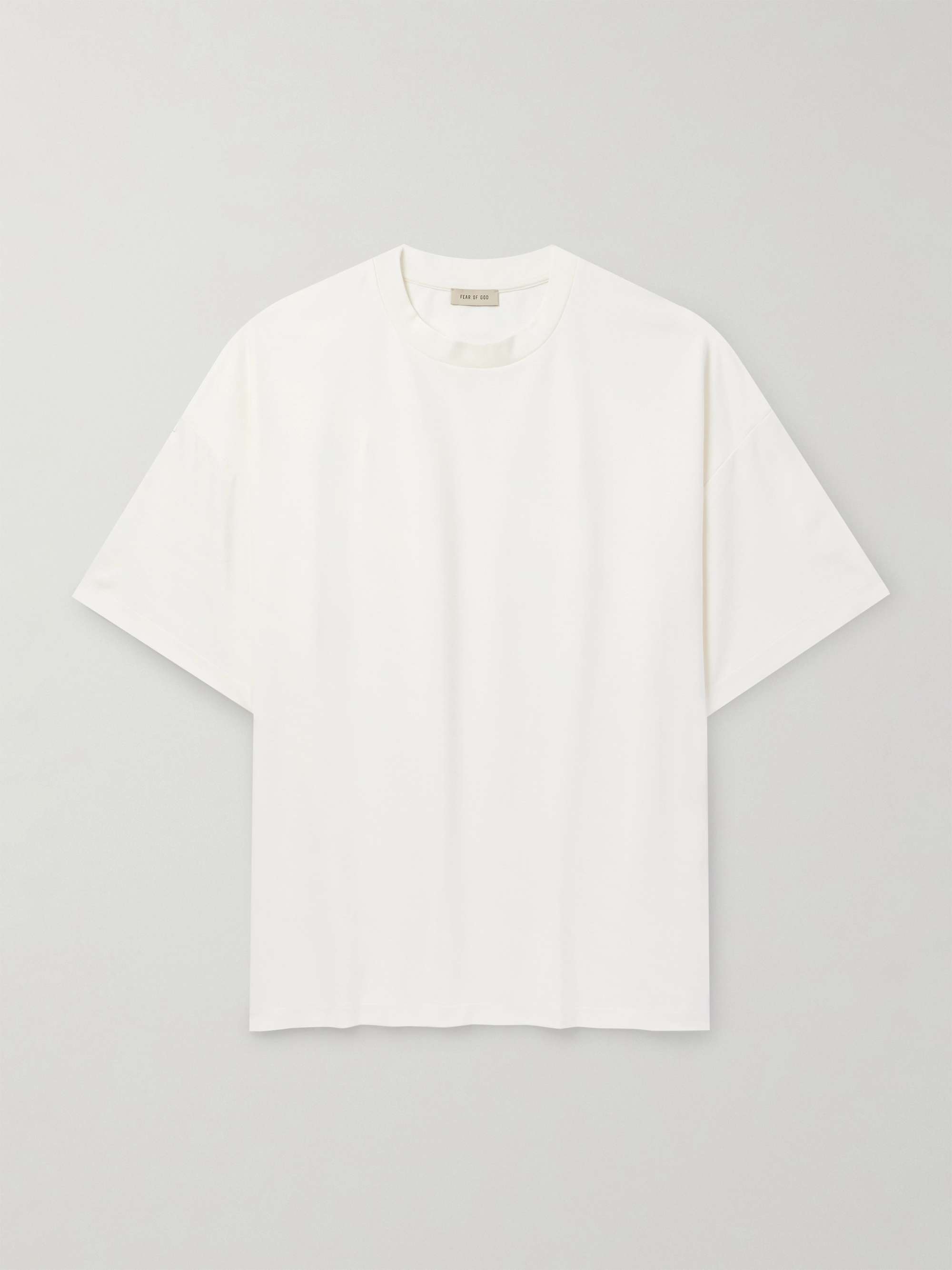 Logo-Appliquéd Stretch-Jersey T-Shirt view