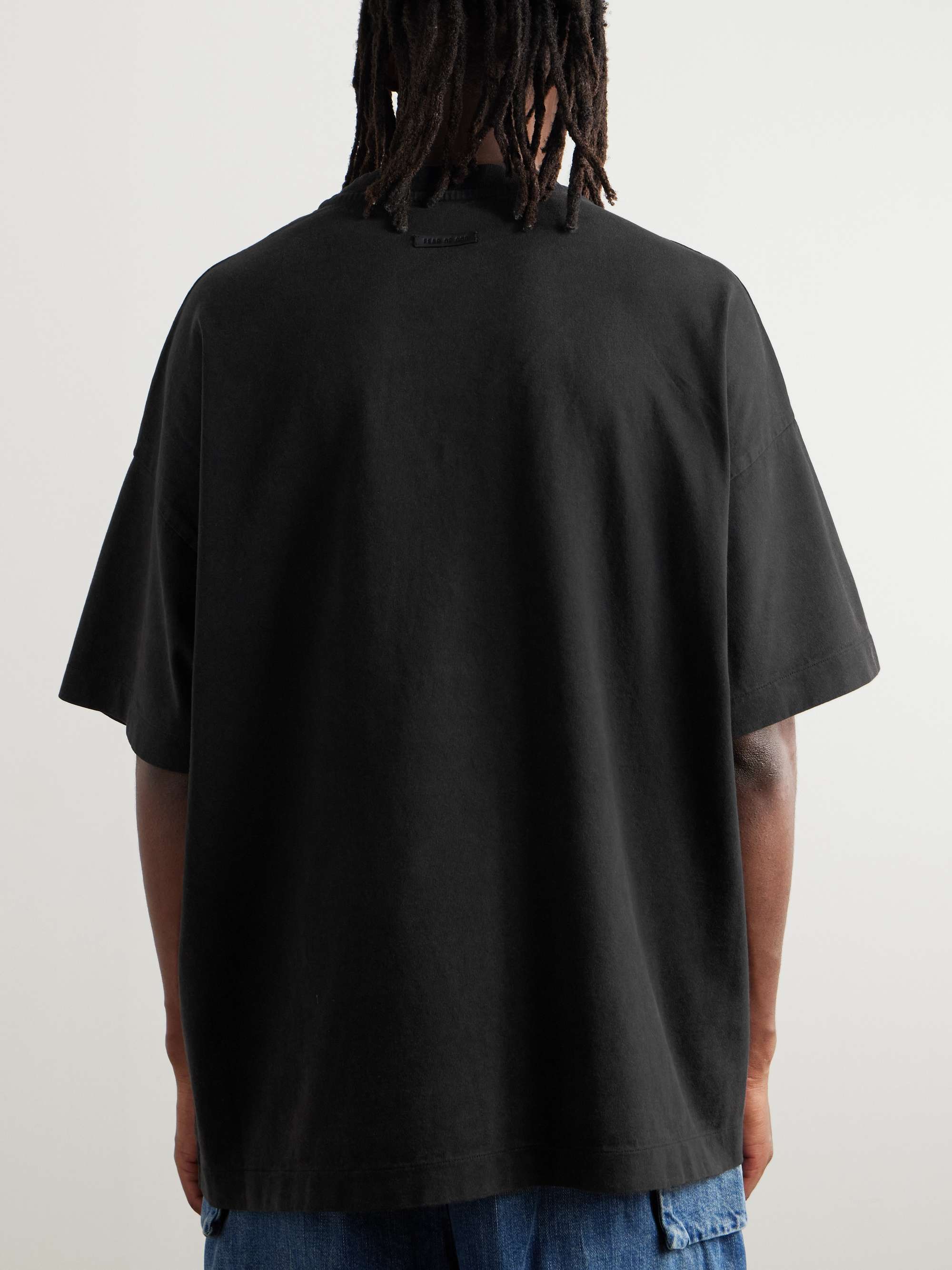 8 Oversized Logo-Print Cotton-Jersey T-Shirt view