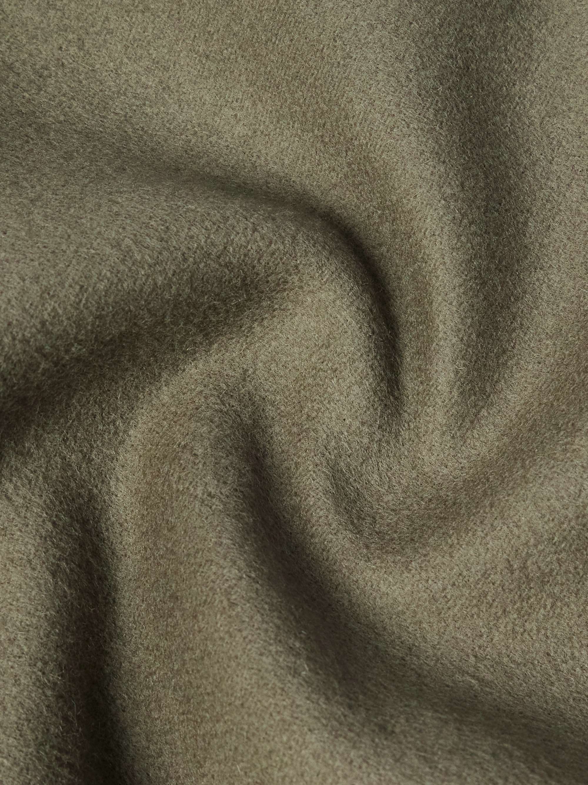 Logo-Appliquéd Wool and Cashmere-Blend Hooded Bomber Jacket view