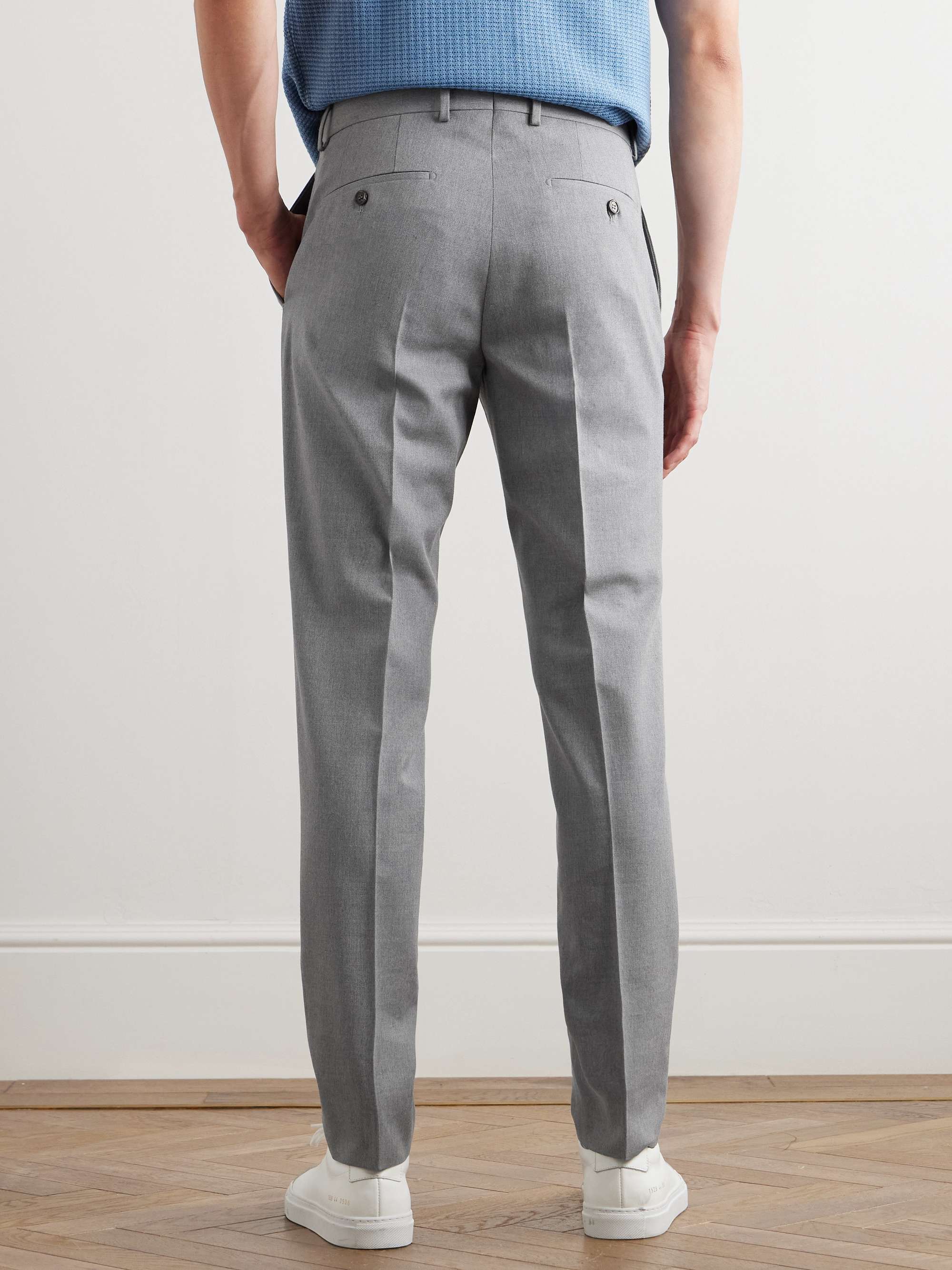 Venezia 1951 Tapered Cotton and Virgin Wool-Blend Twill Trousers view