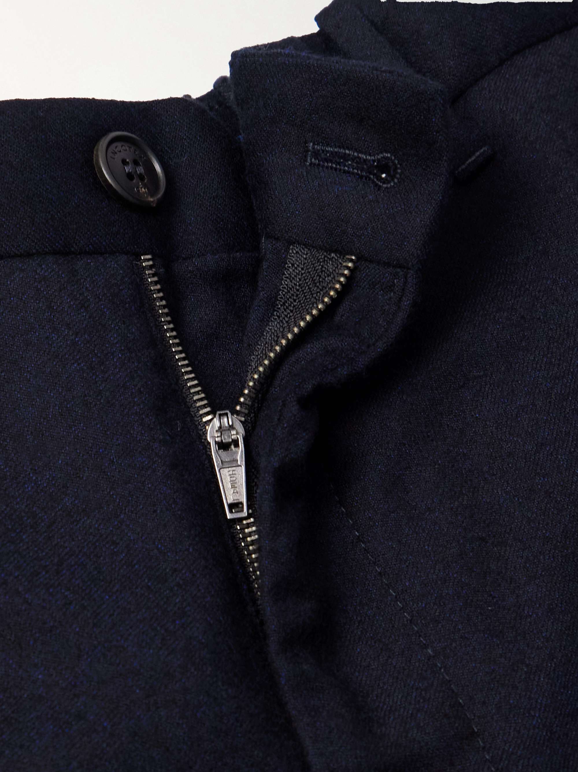 Venezia 1951 Slim-Fit Brushed Wool-Twill Trousers view