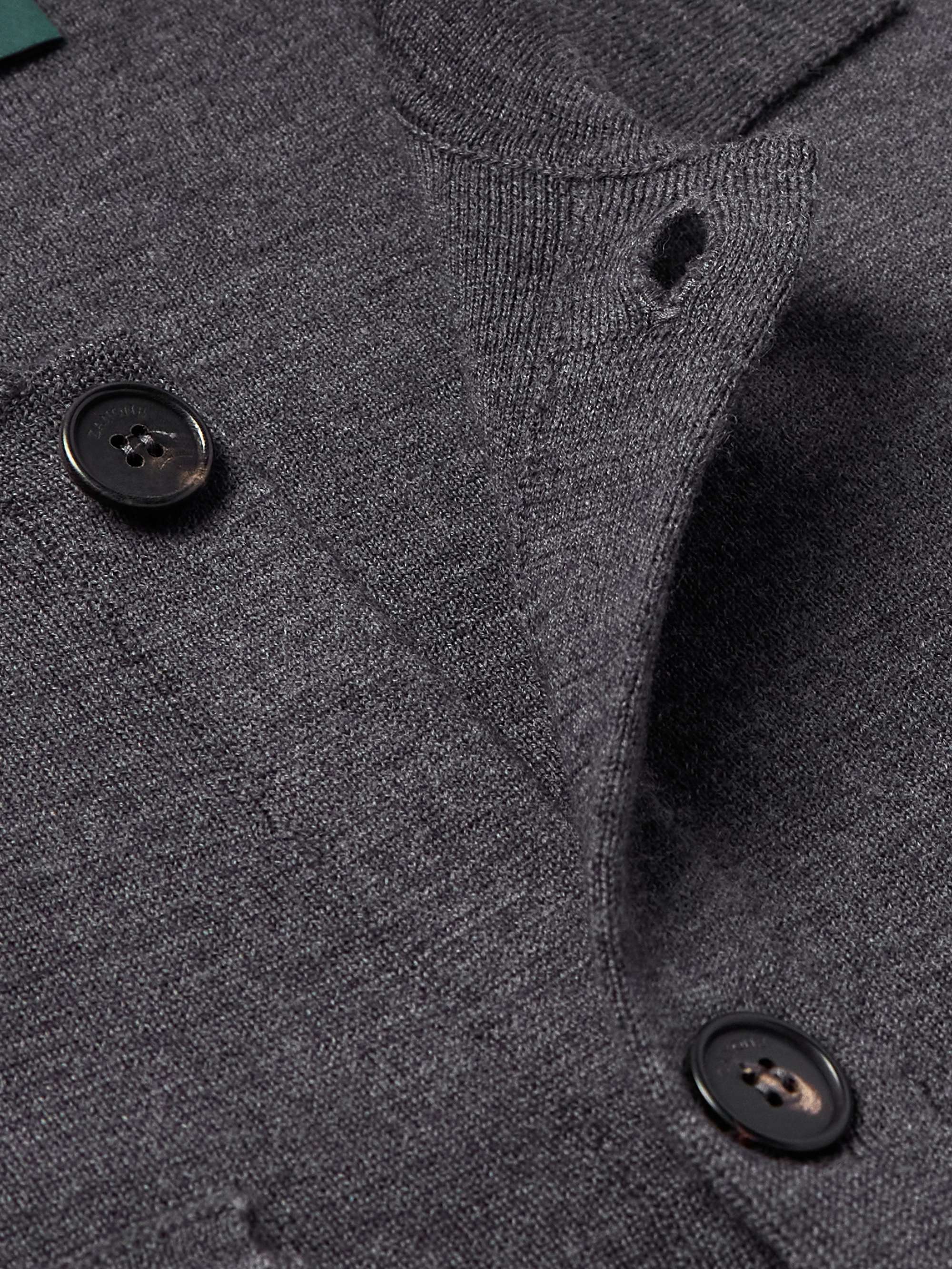 Slim-Fit Virgin Wool Overshirt view