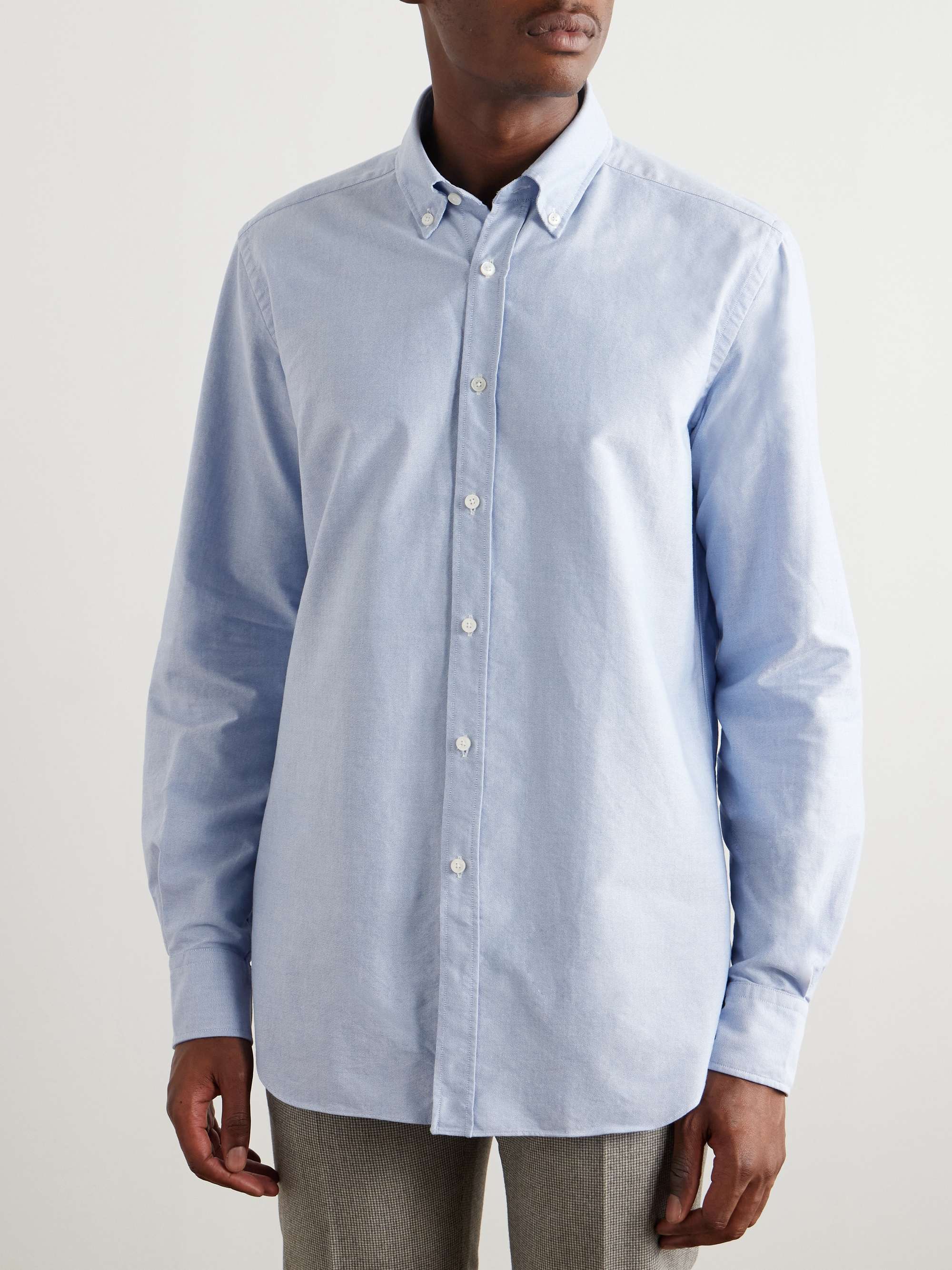 Glanshirt Slim-Fit Button-Down Collar Cotton Oxford Shirt view