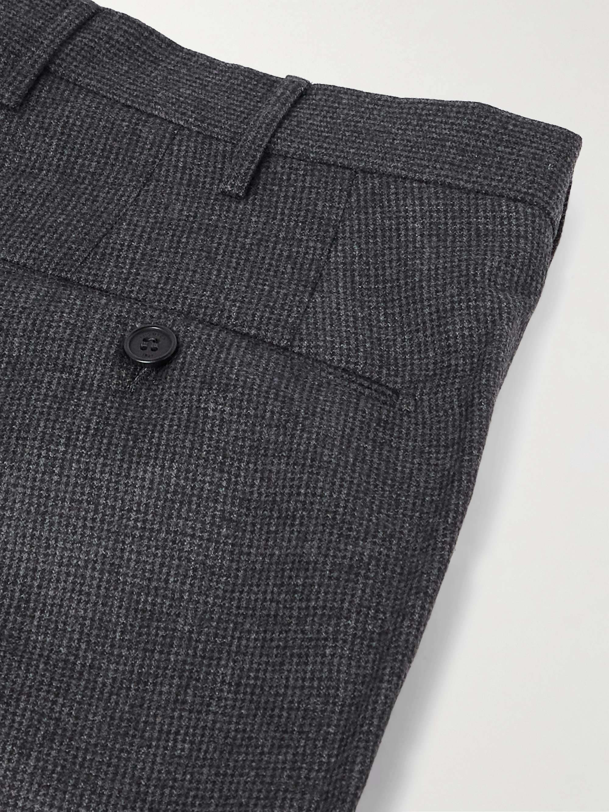 Venezia 1951 Slim-Fit Pleated Checked Wool Trousers view