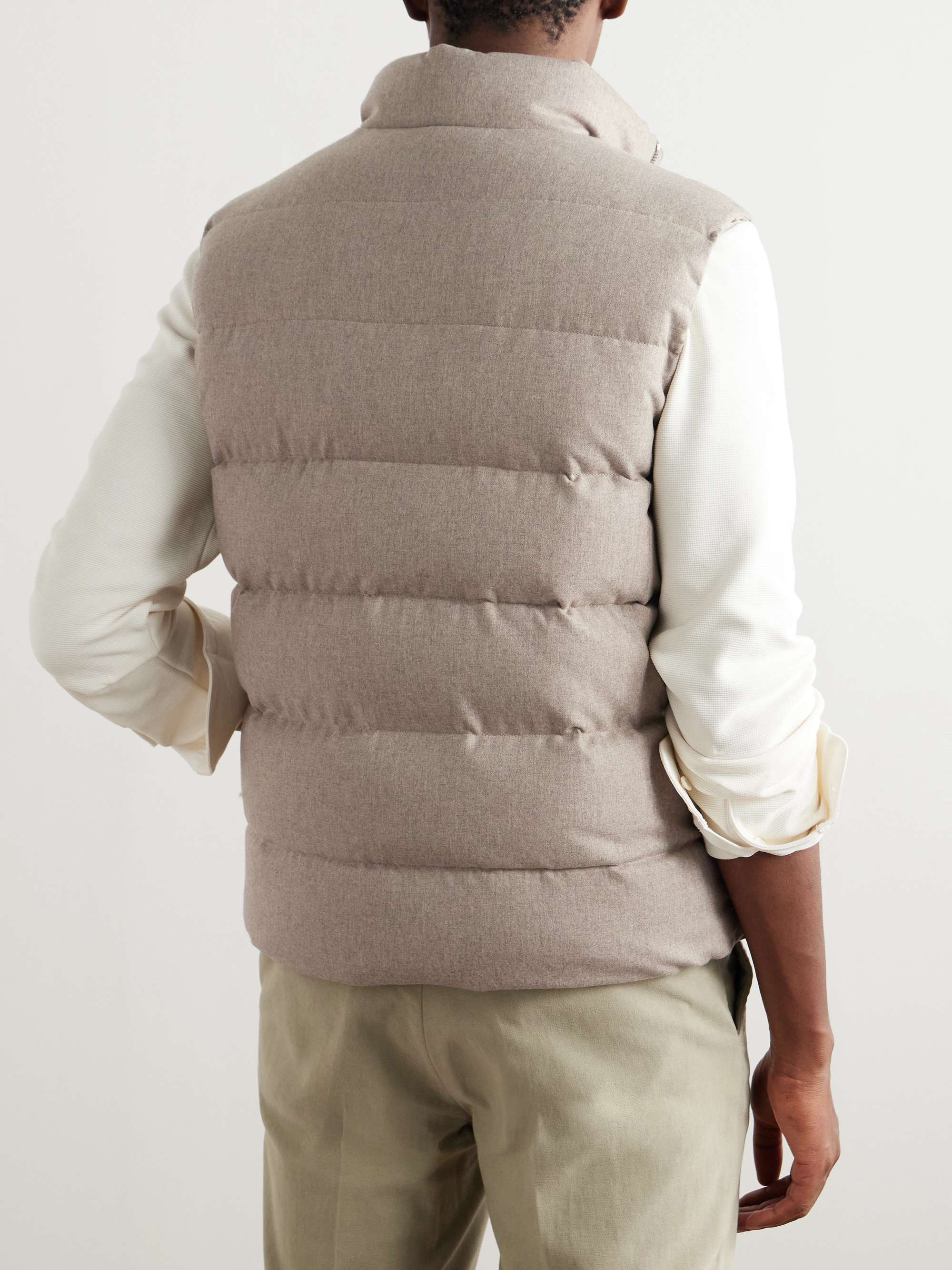 Montedoro Quilted Cashmere-Blend Down Gilet view