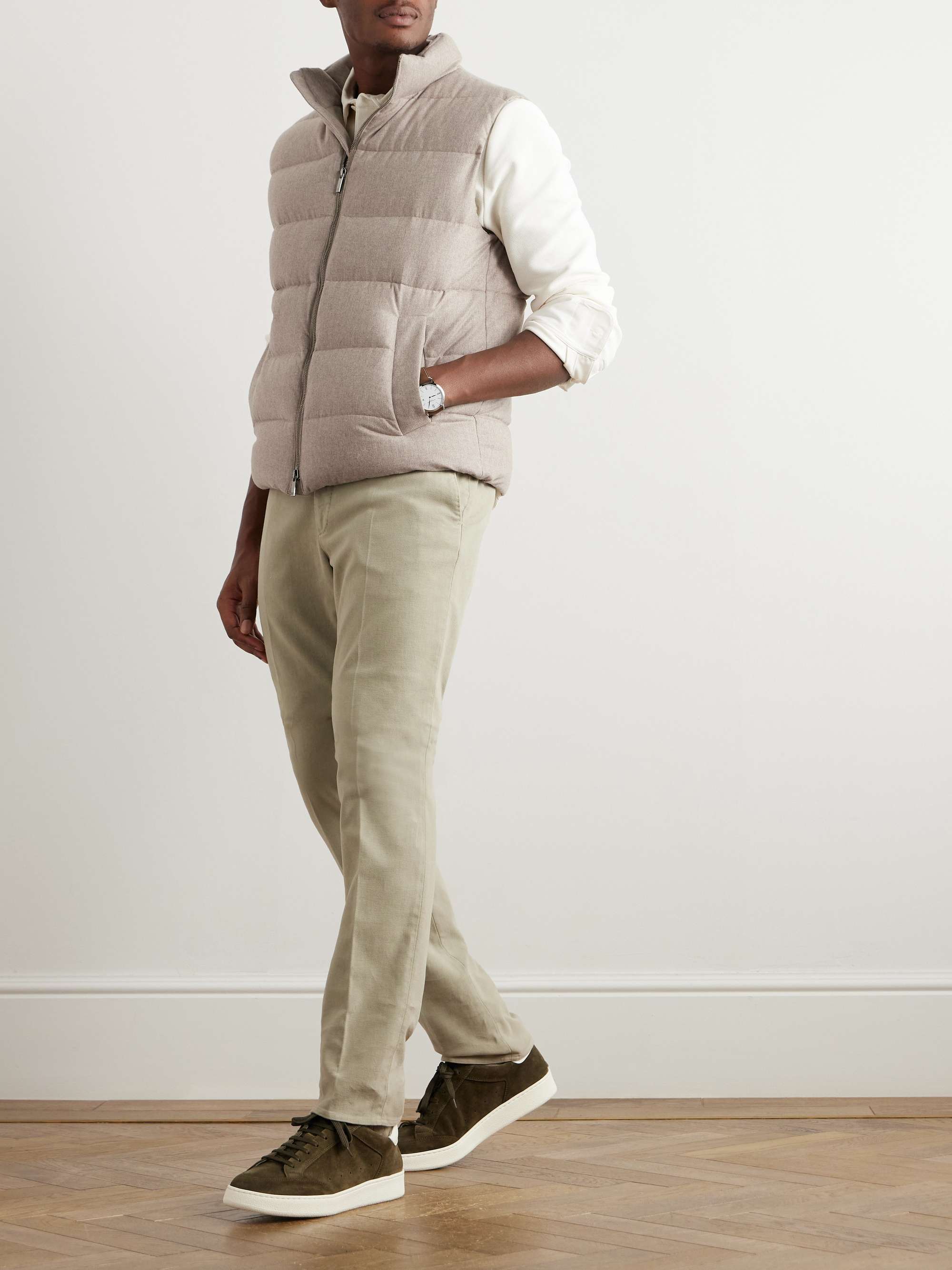 Montedoro Quilted Cashmere-Blend Down Gilet view