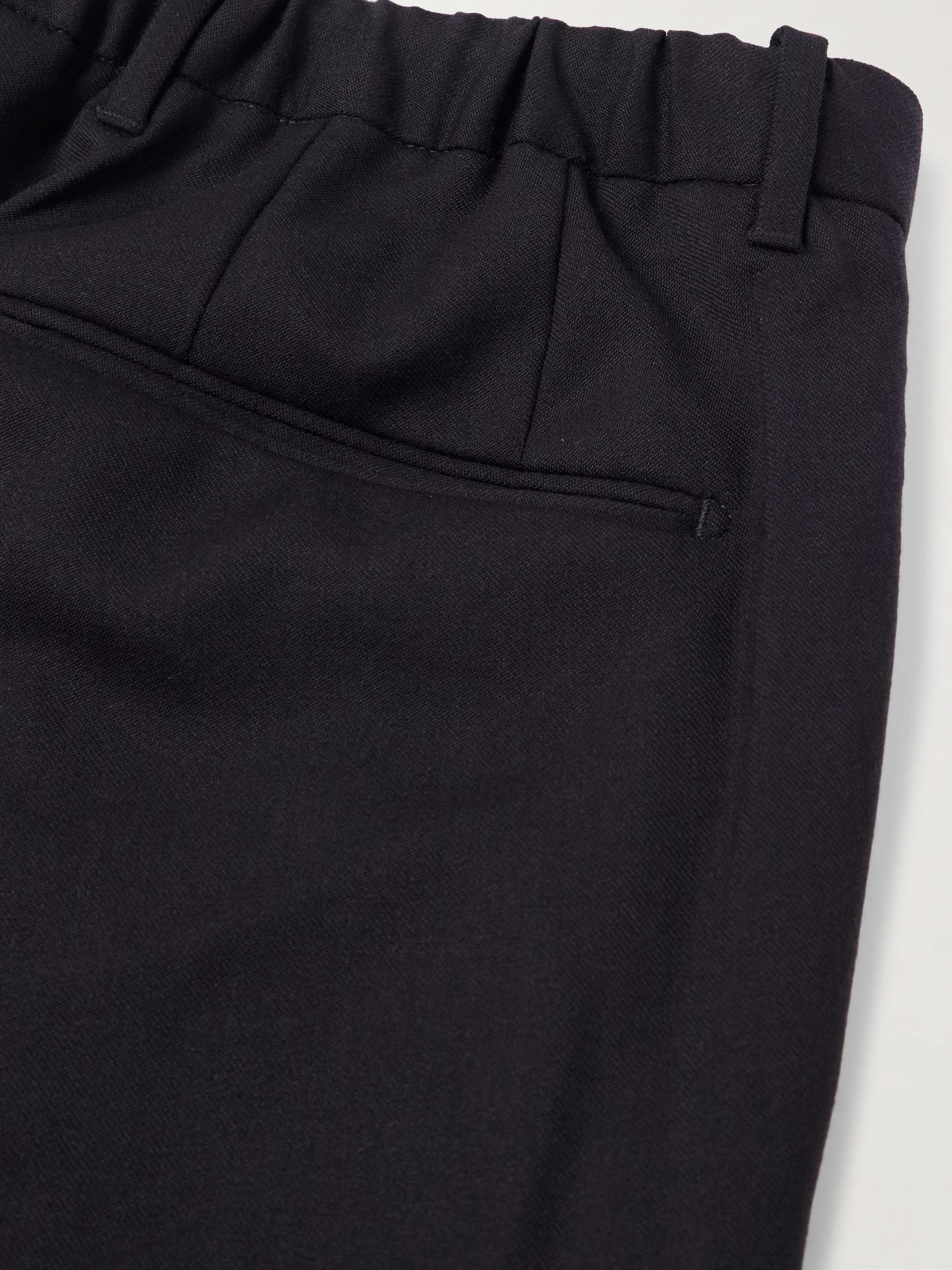 Venezia 1951 Slim-Fit Wool-Blend Tekno Flannel Trousers view