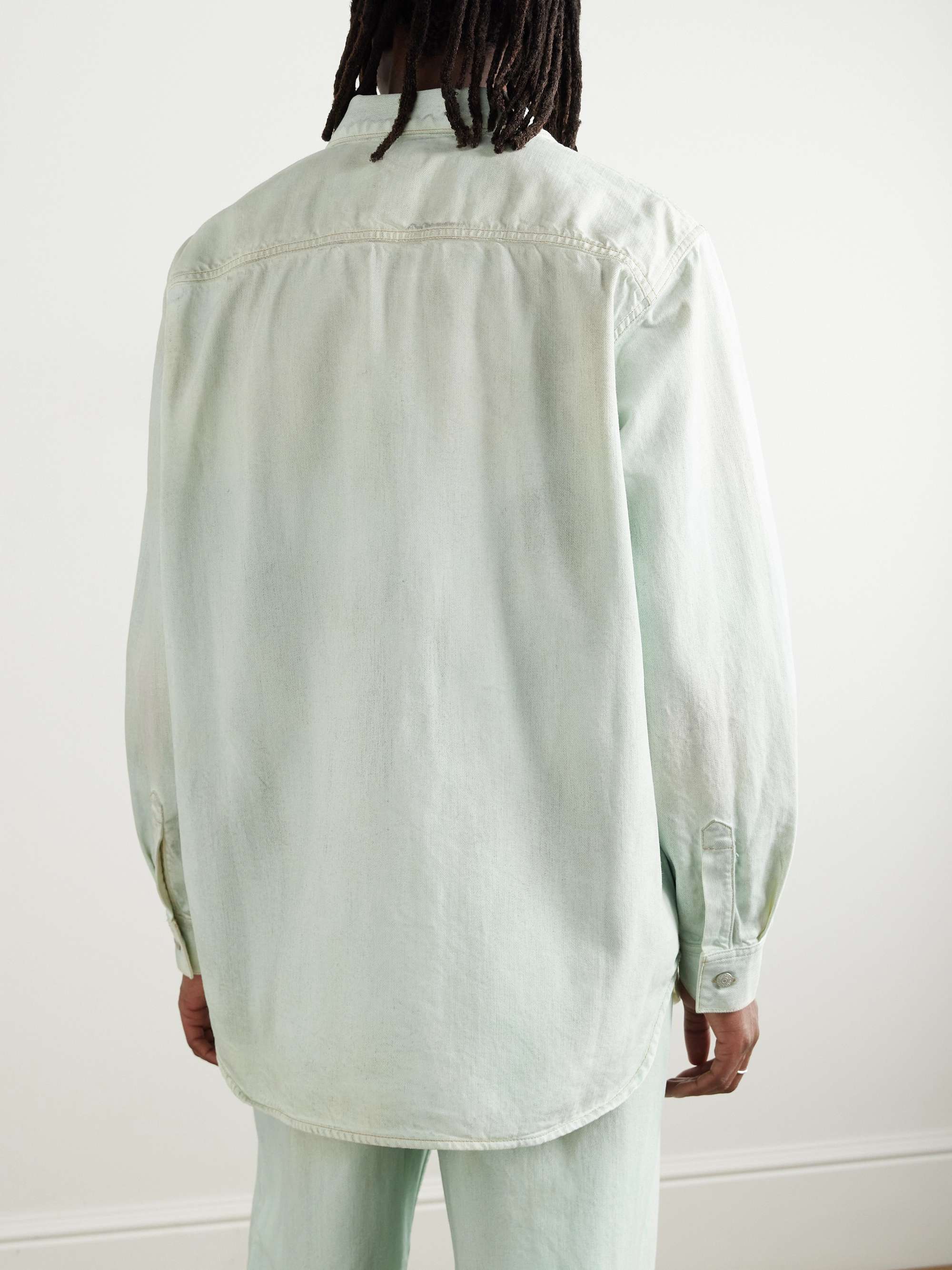 Karto U Traffic Distressed Denim Shirt view