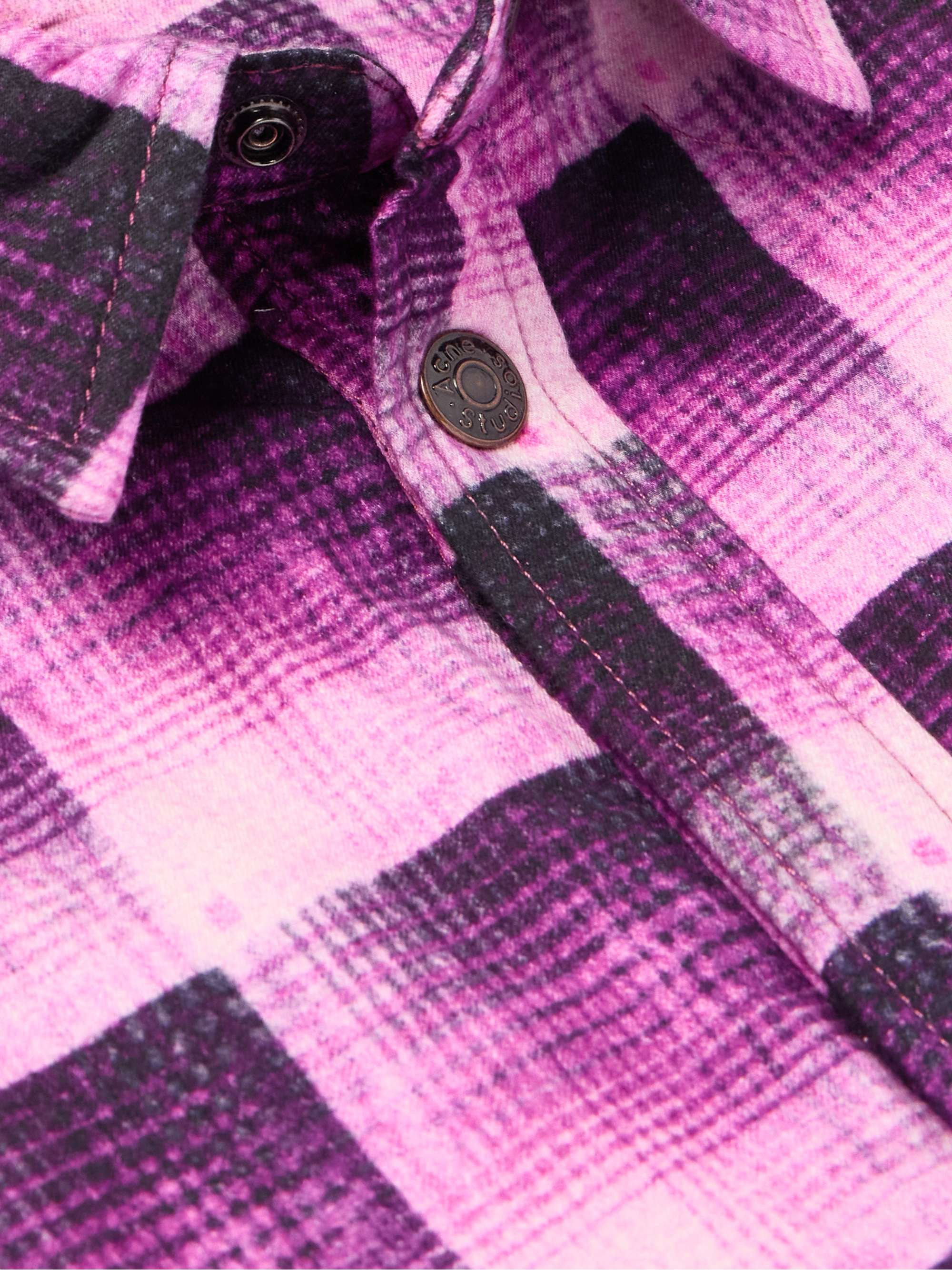 Osadia Oversized Checked Organic Cotton-Flannel Shirt view