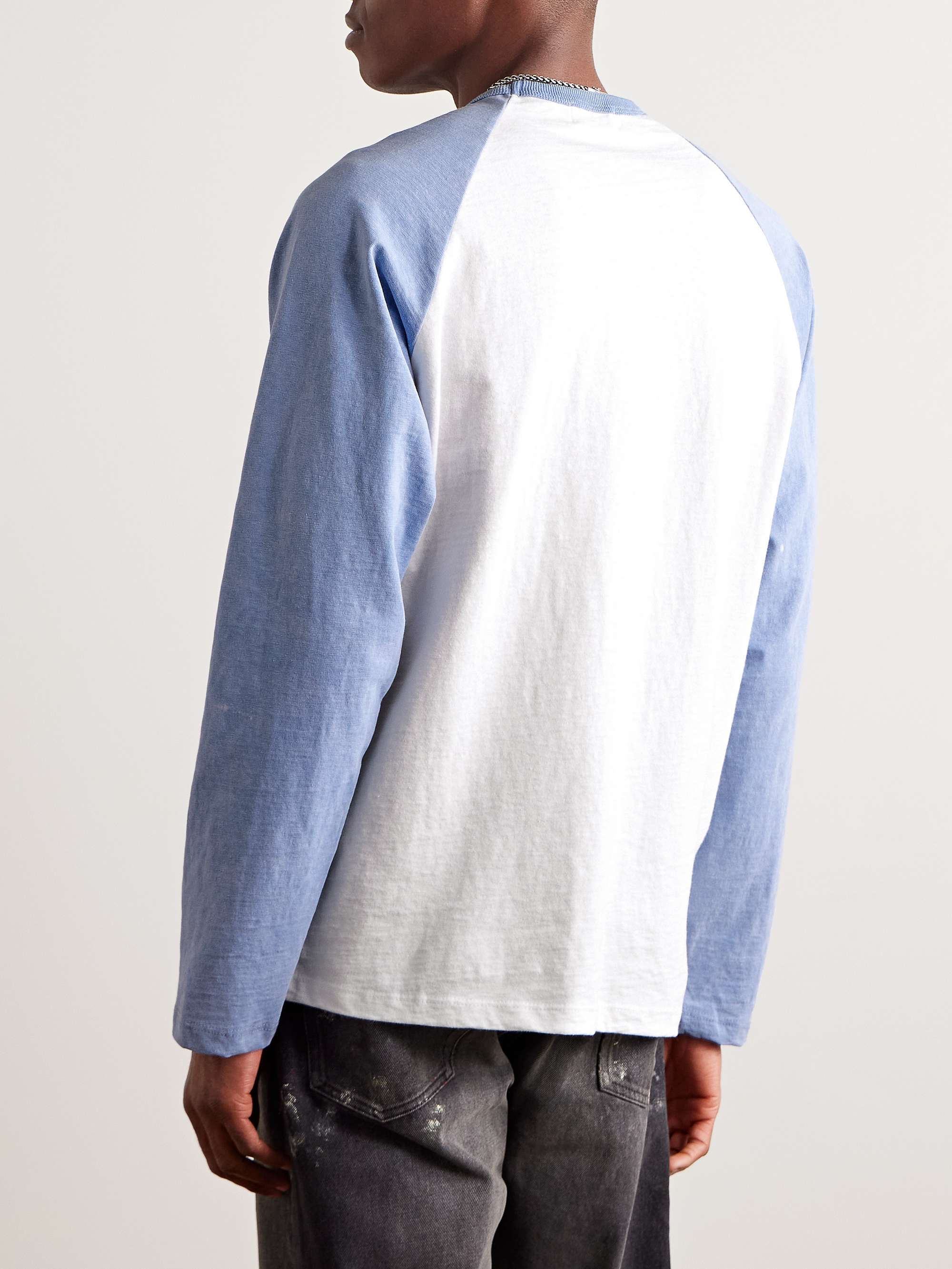 Baseball Colour-Block Cotton-Jersey T-Shirt view
