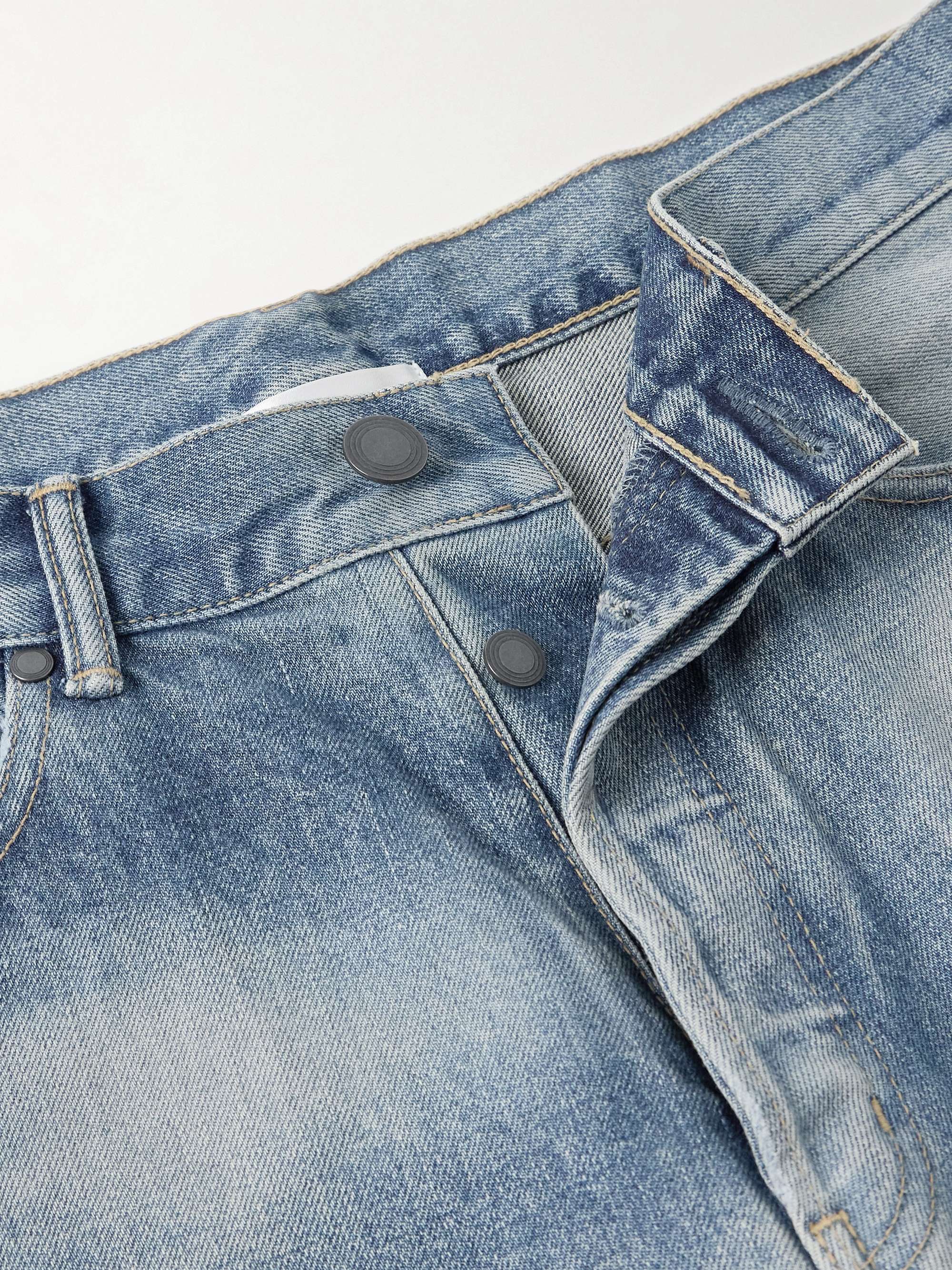 Wyatt Straight-Leg Distressed Jeans view