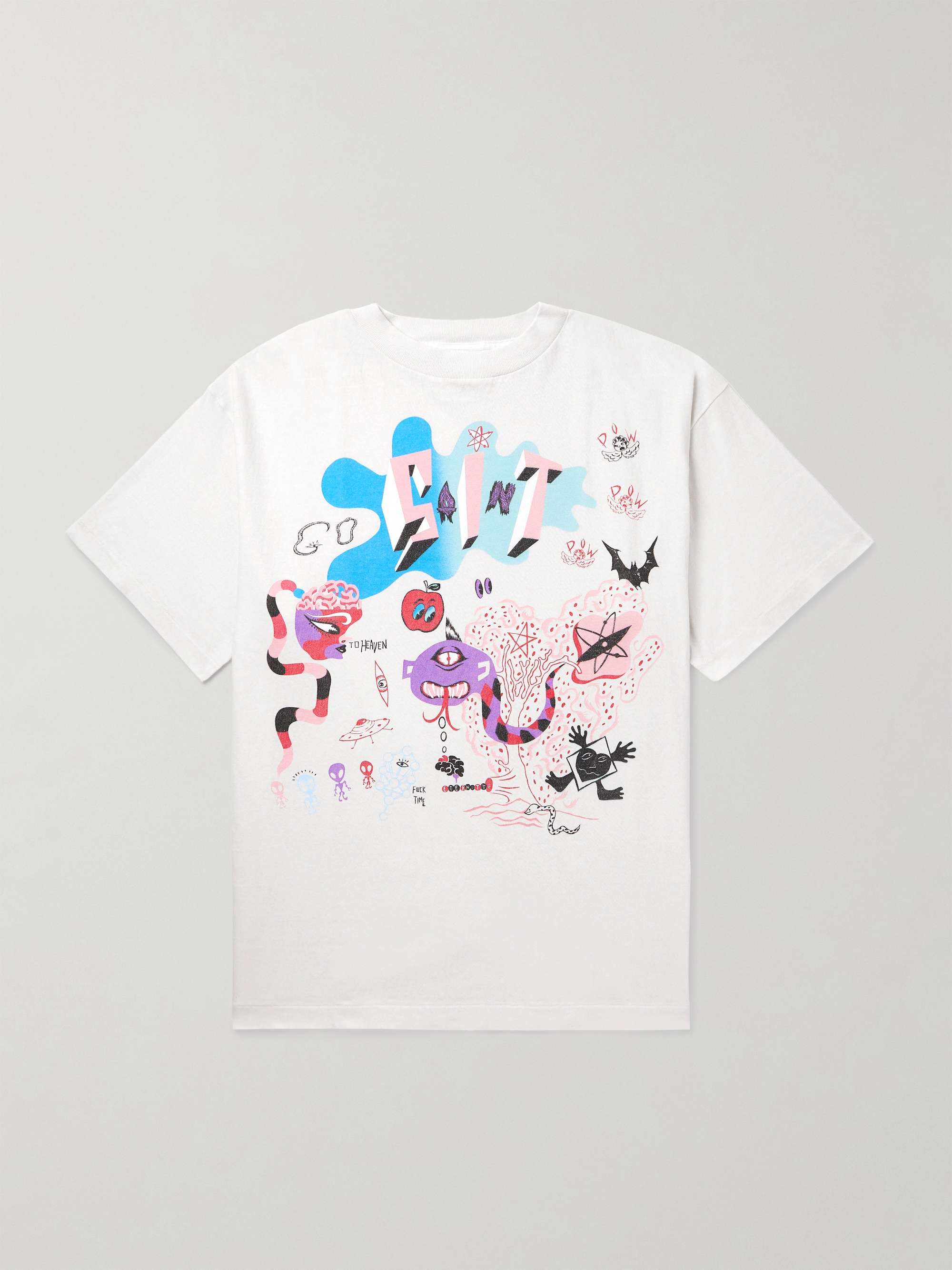 Day Of The Freaks Printed Cotton-Jersey T-Shirt view