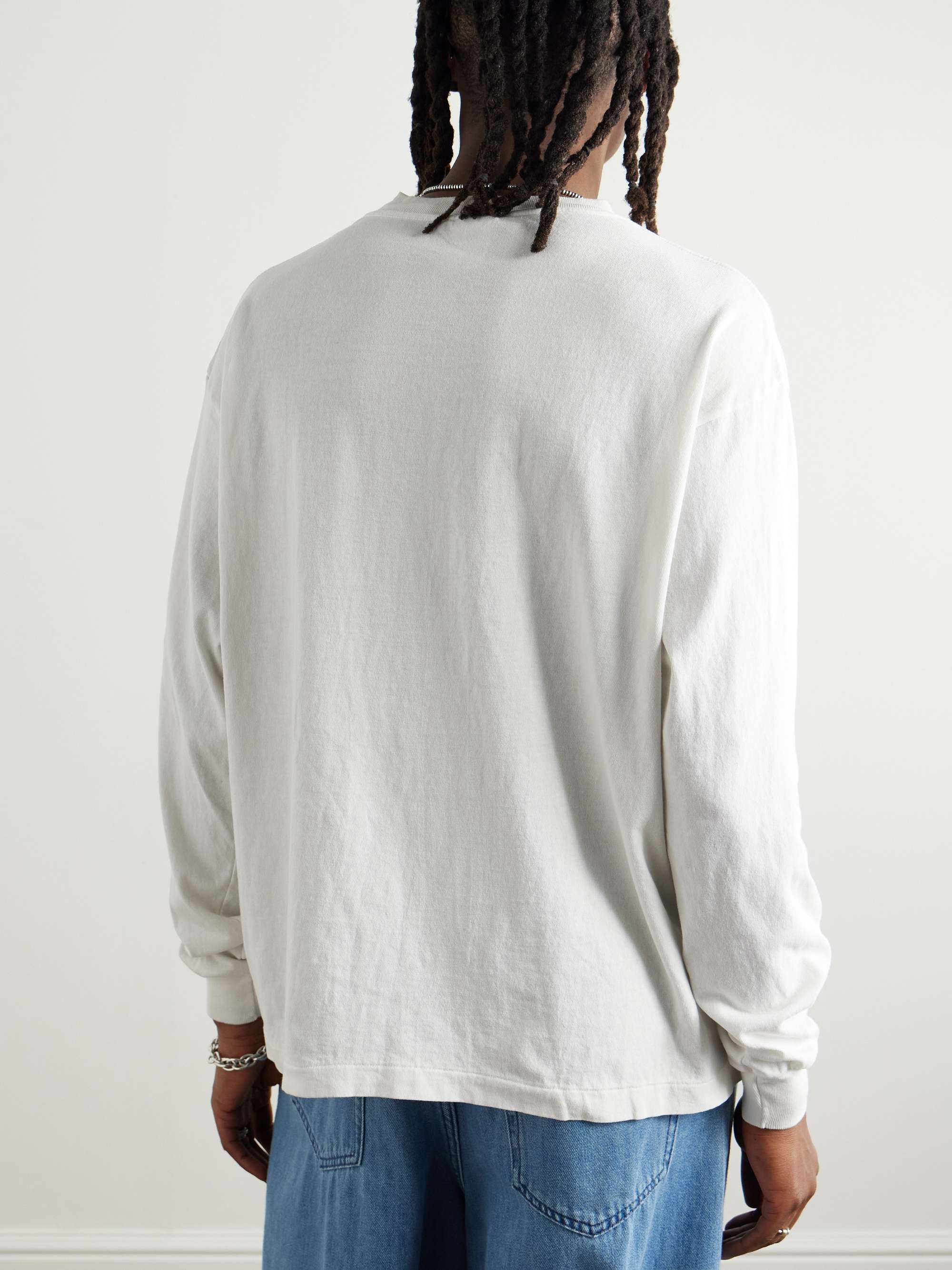 Saint Brain Logo-Print Cotton-Jersey T-Shirt view