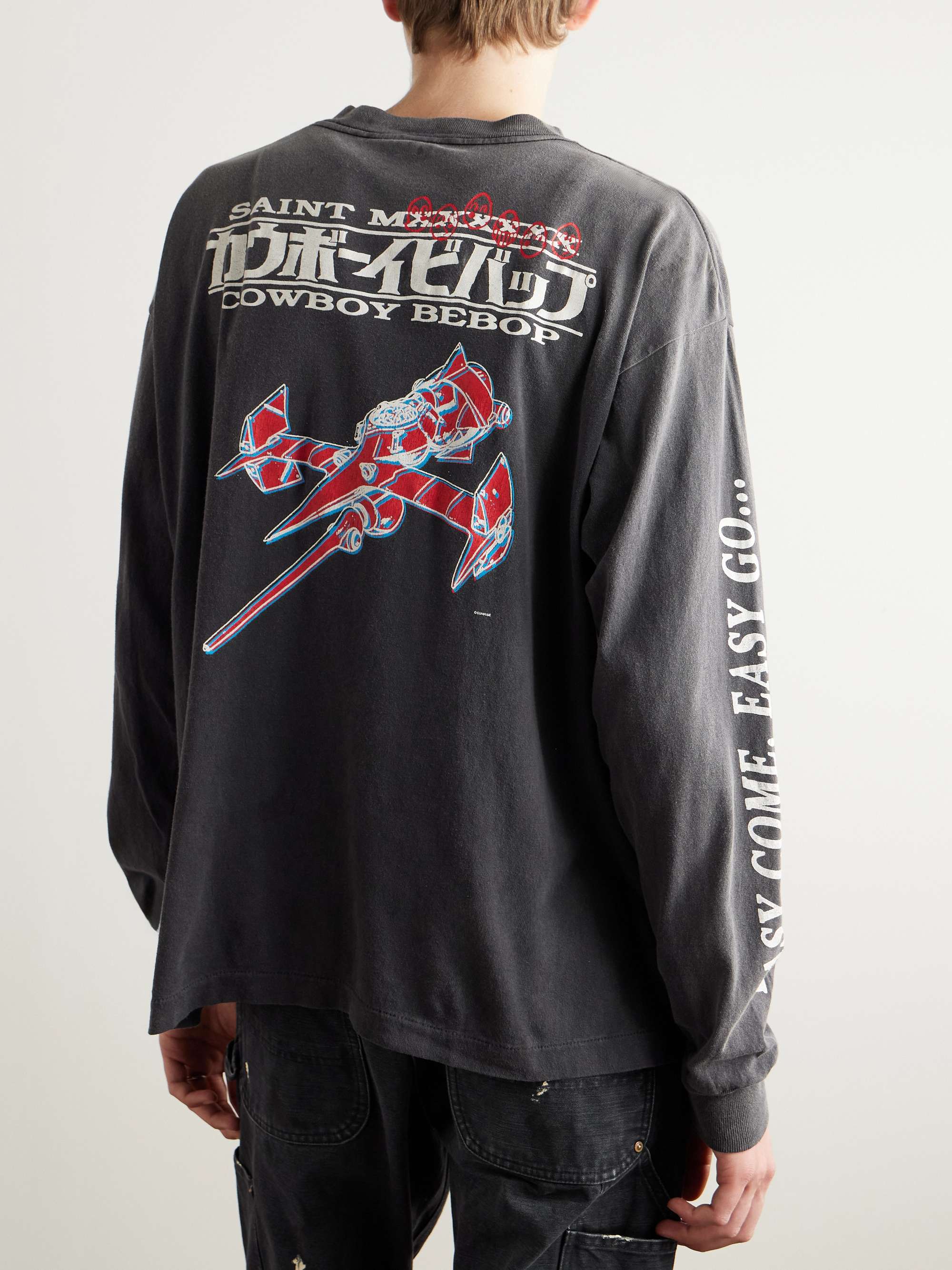 + Cowboy Bebop Easy Come Printed Cotton-Jersey T-Shirt view