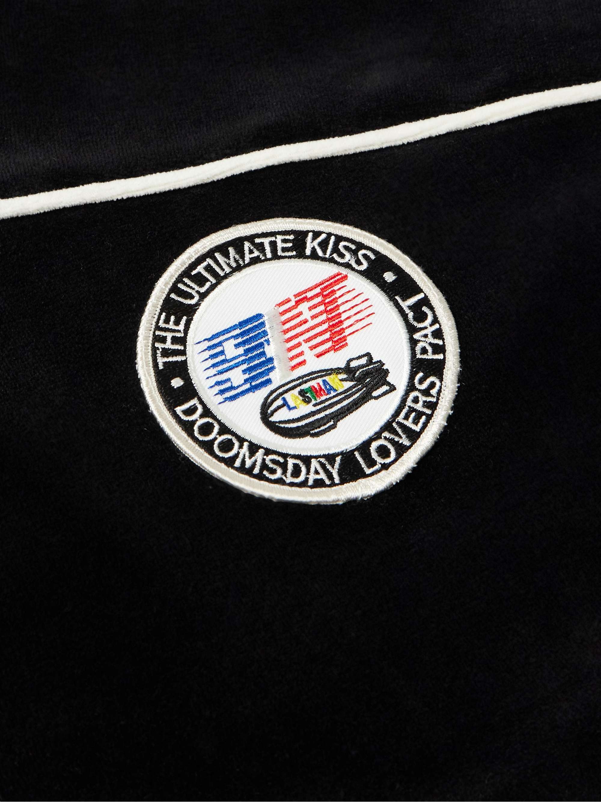 + Lastman Cotton-Blend Velour Track Jacket view