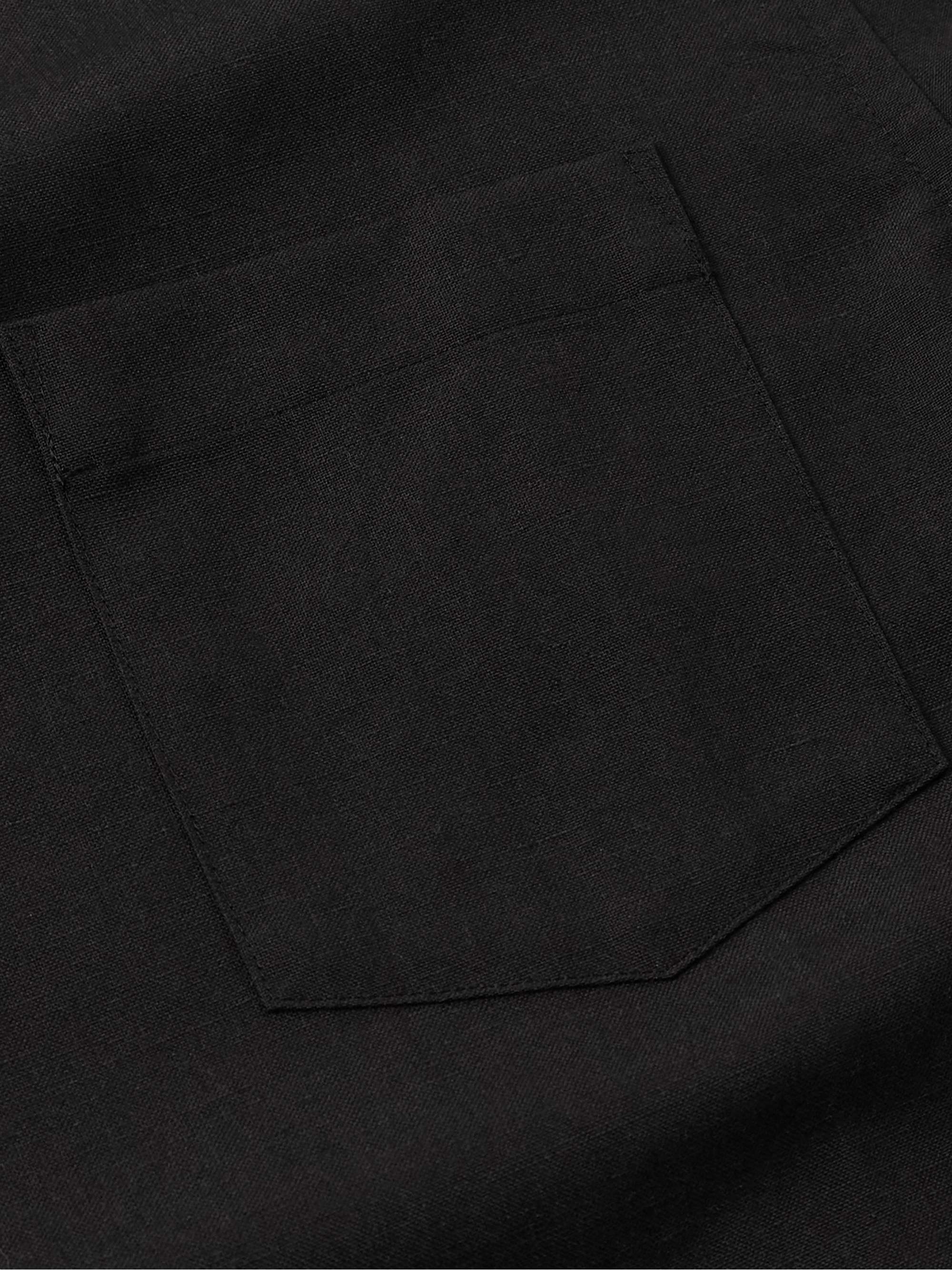 Keesey Convertible-Collar Wool-Blend Shirt view