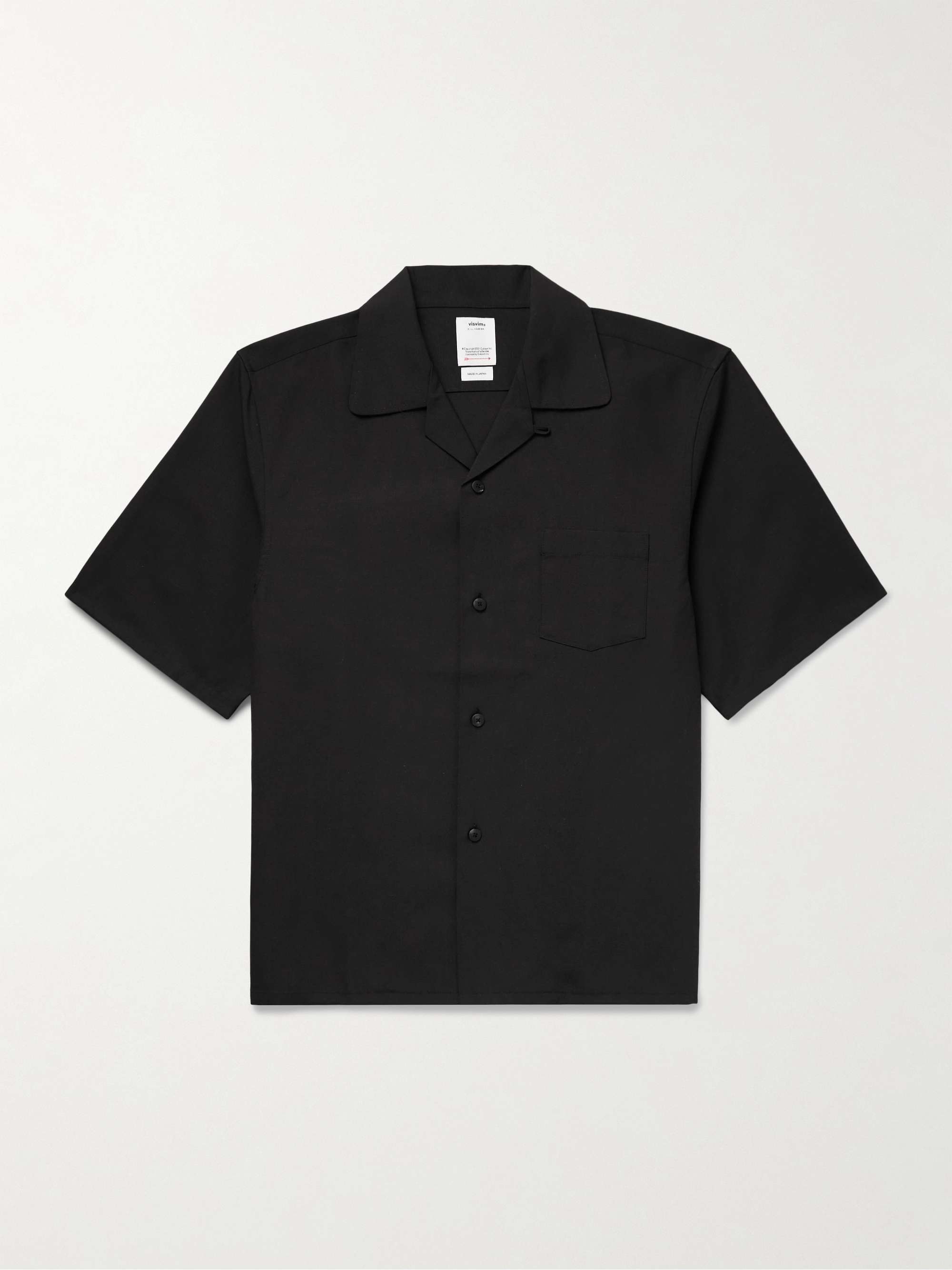 Keesey Convertible-Collar Wool-Blend Shirt view