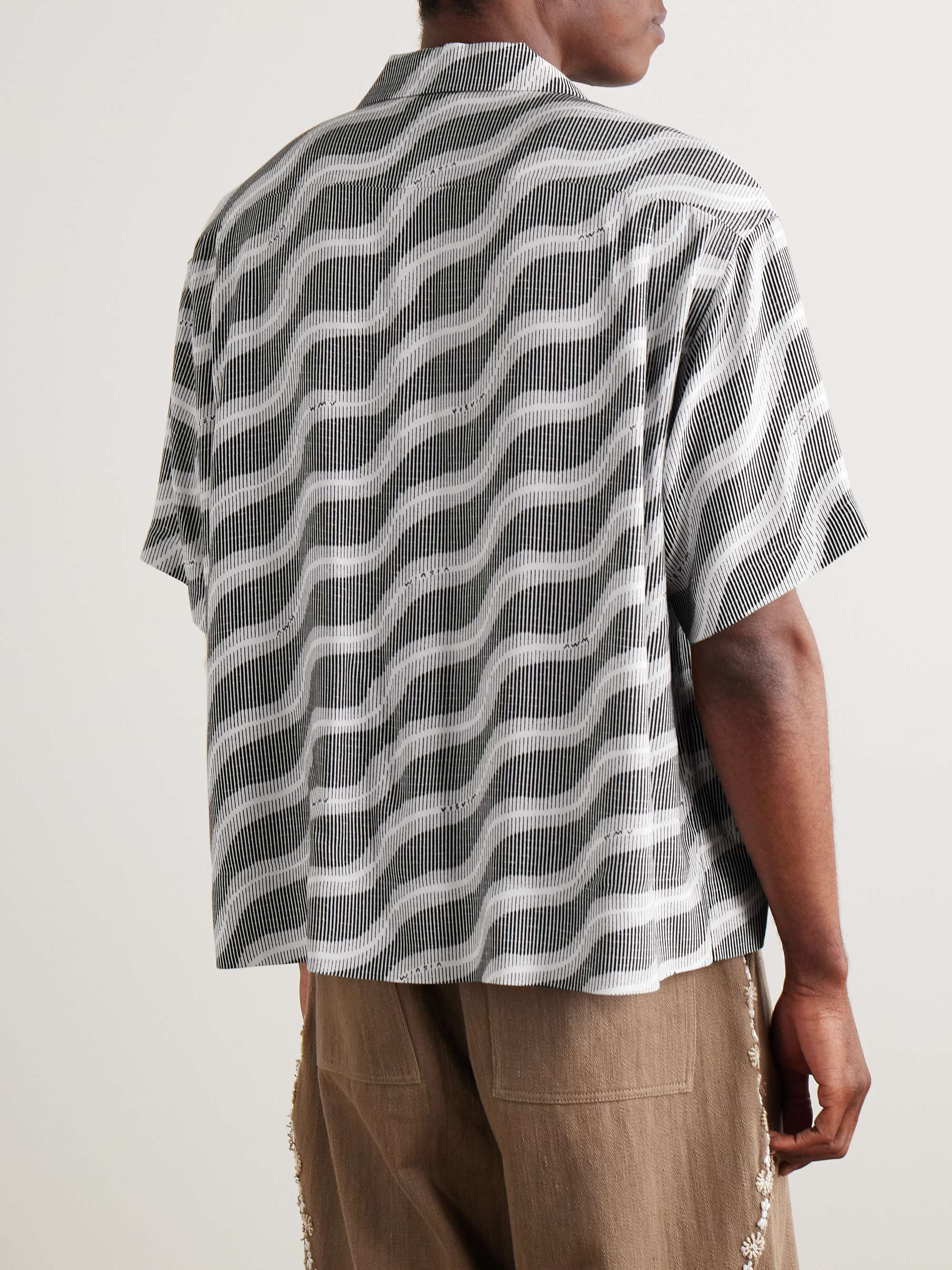 Copa Camp-Collar Printed Canvas Shirt view