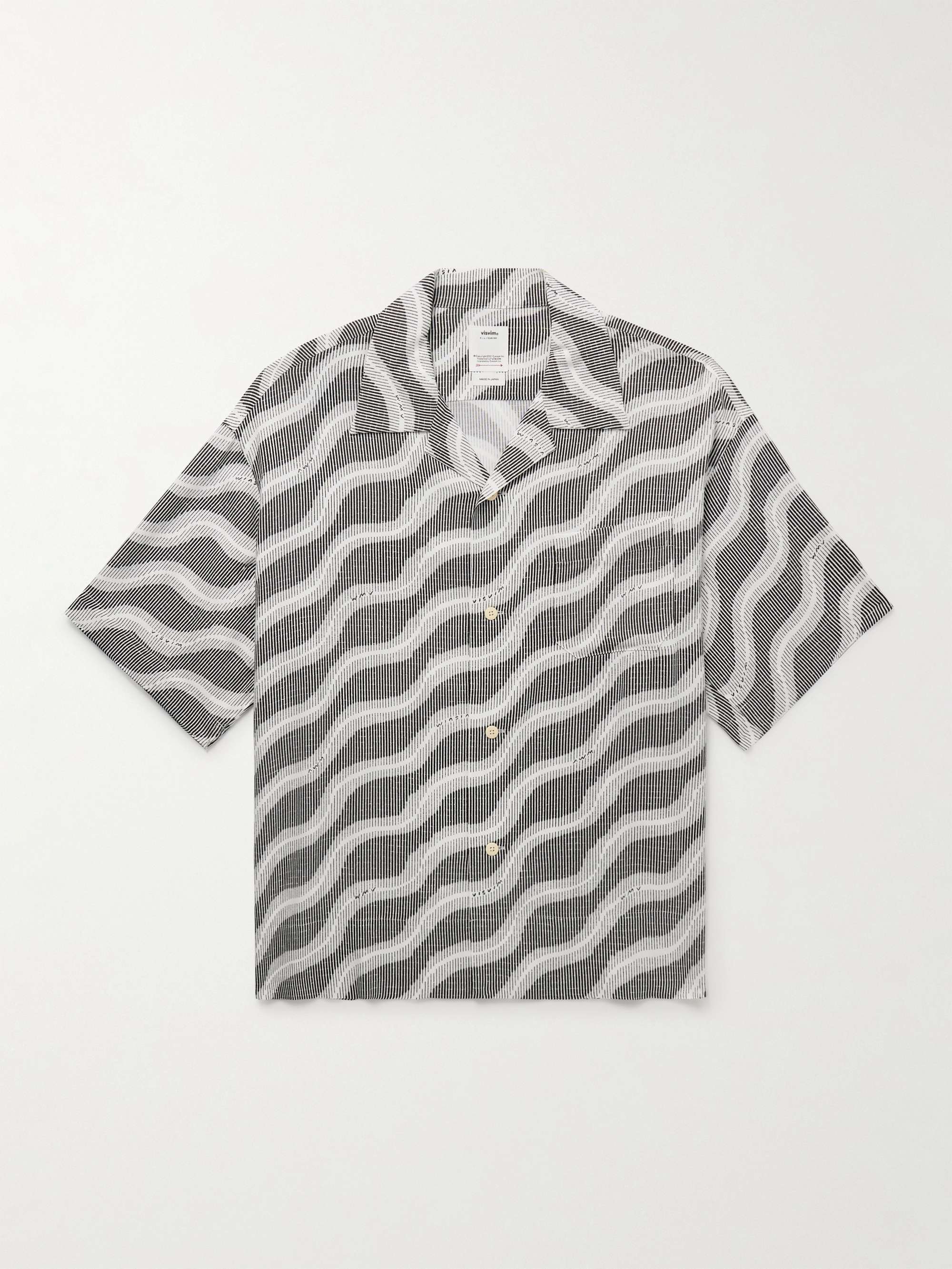 Copa Camp-Collar Printed Canvas Shirt view