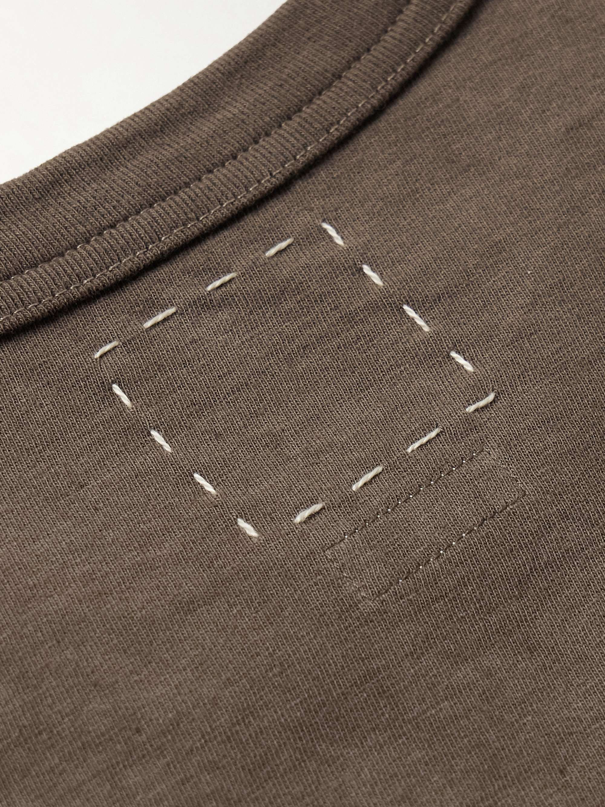 Jumbo Garment-Dyed Cotton-Jersey T-Shirt view