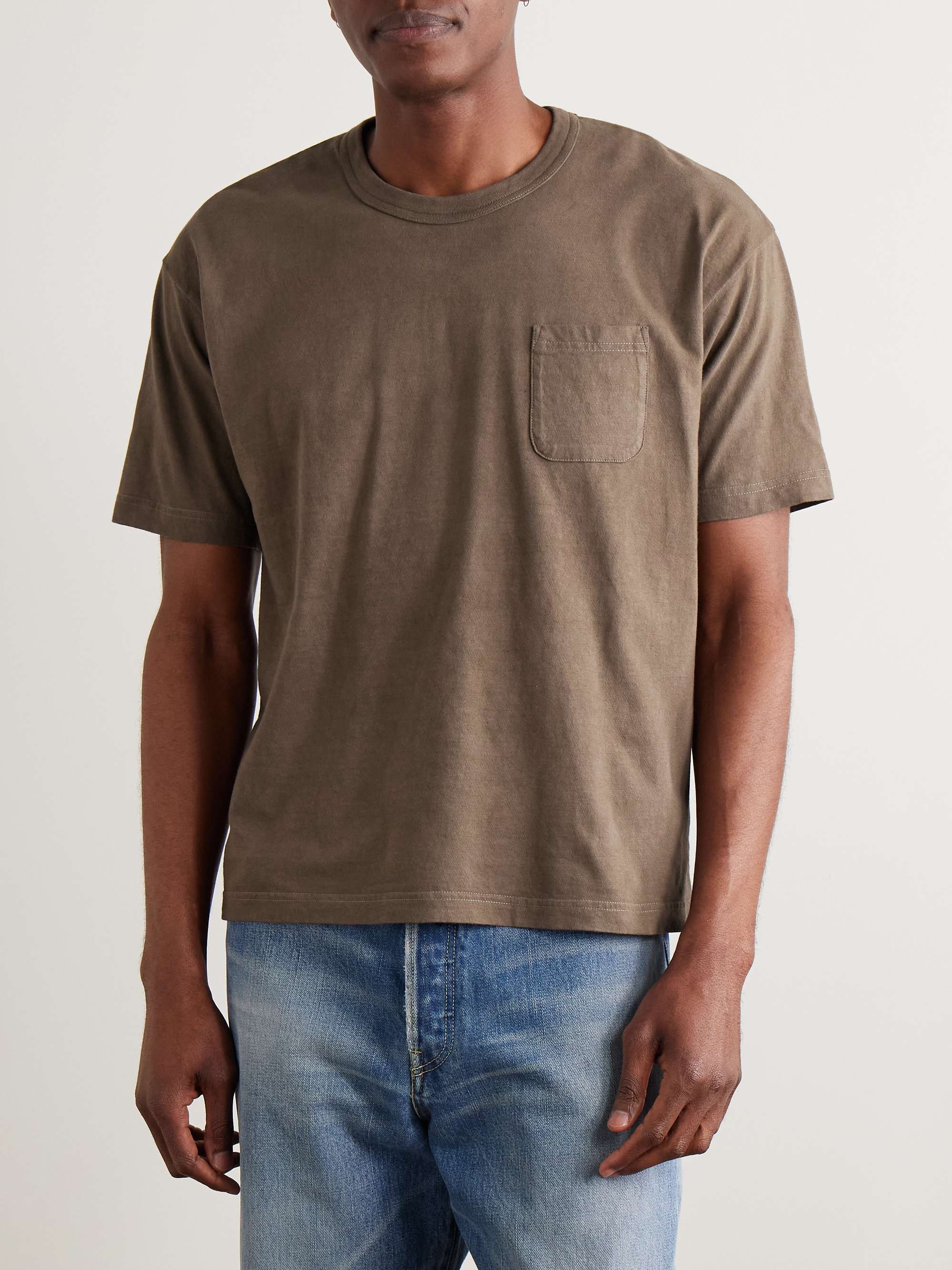 Jumbo Garment-Dyed Cotton-Jersey T-Shirt view