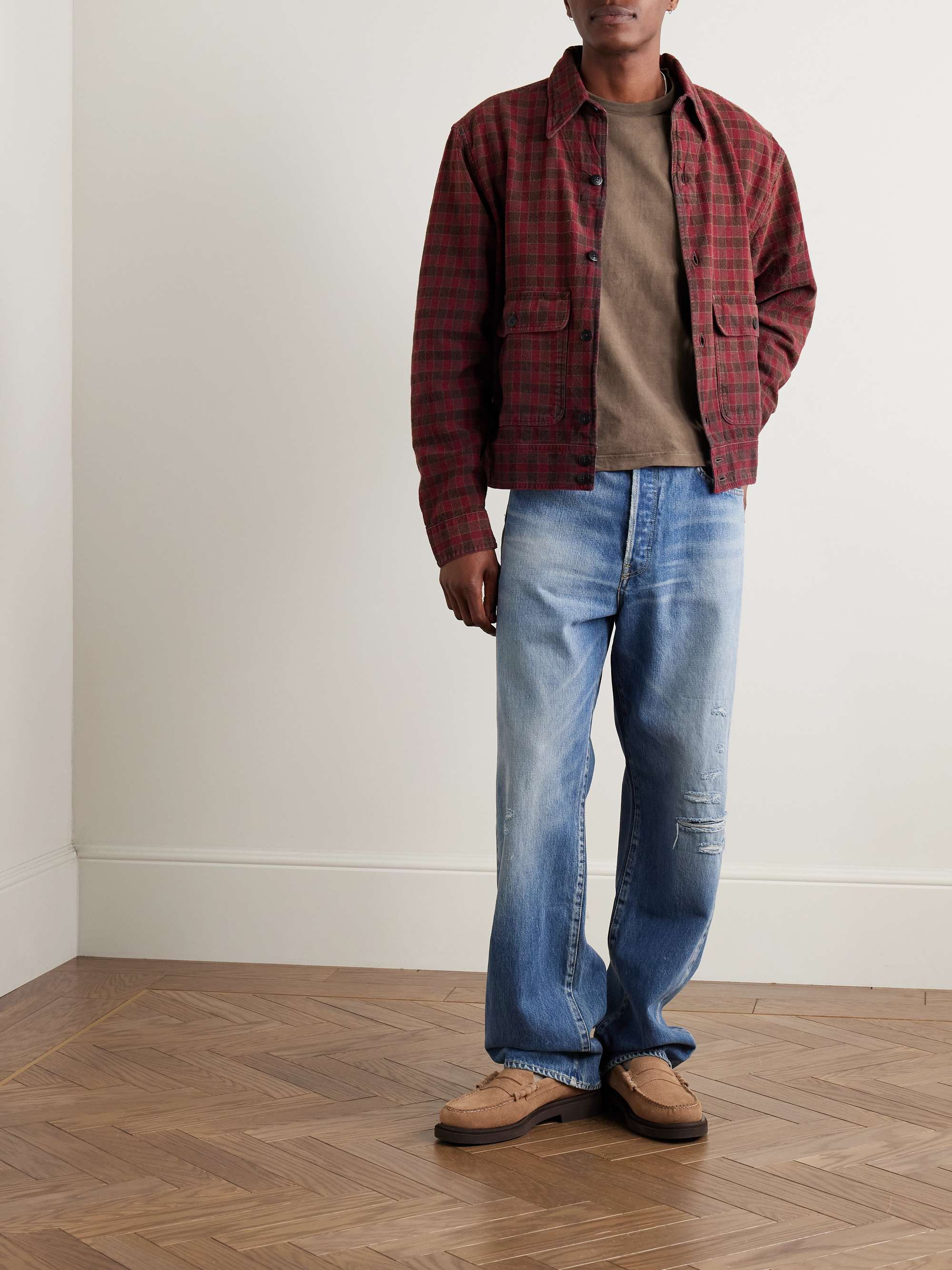 Jumbo Garment-Dyed Cotton-Jersey T-Shirt view