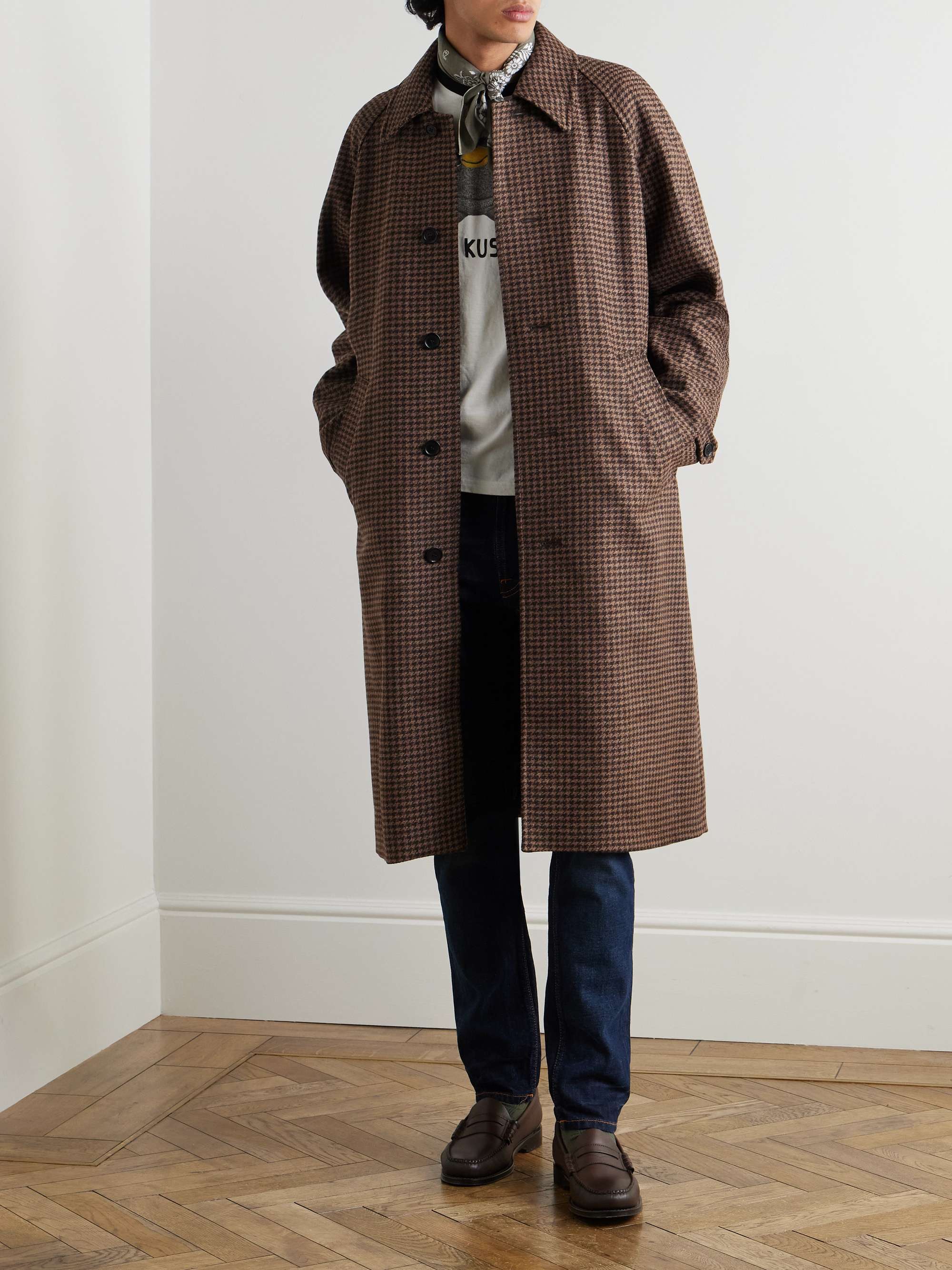 Will Houndstooth Wool-Blend Coat view