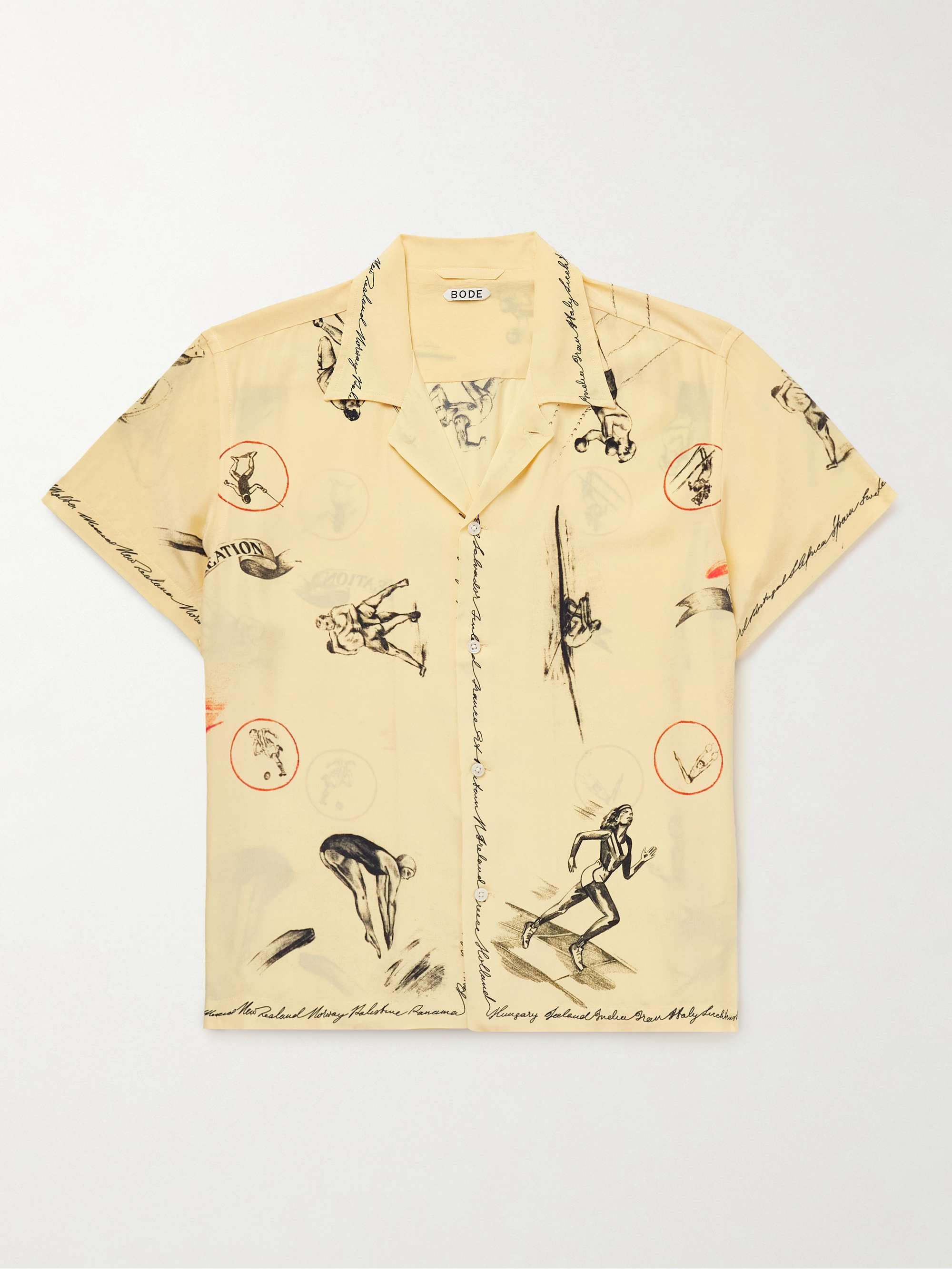 Games Convertible-Collar Printed Silk Crepe De Chine Shirt view