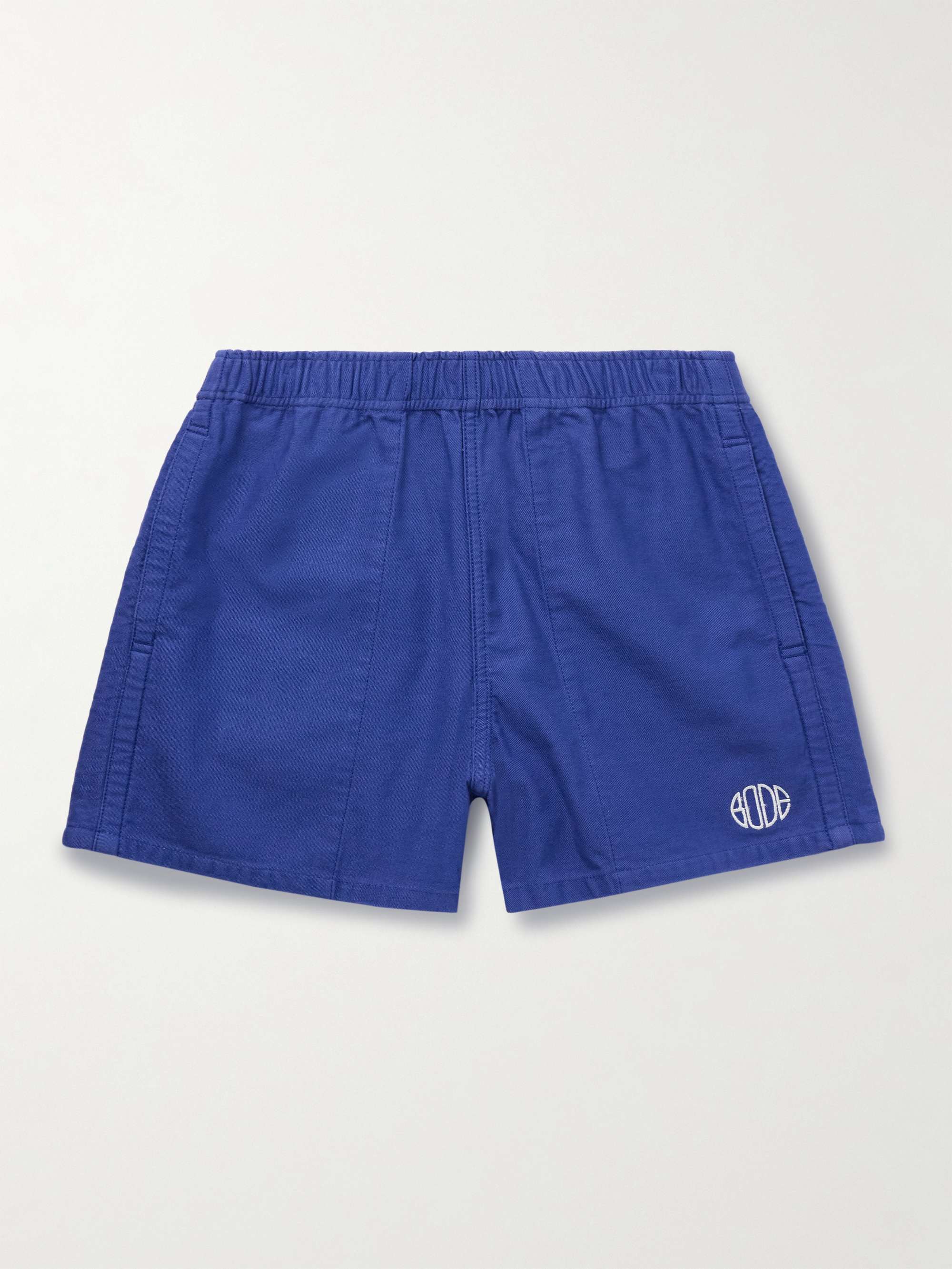Field Straight-Leg Logo-Embroidered Cotton-Twill Shorts view