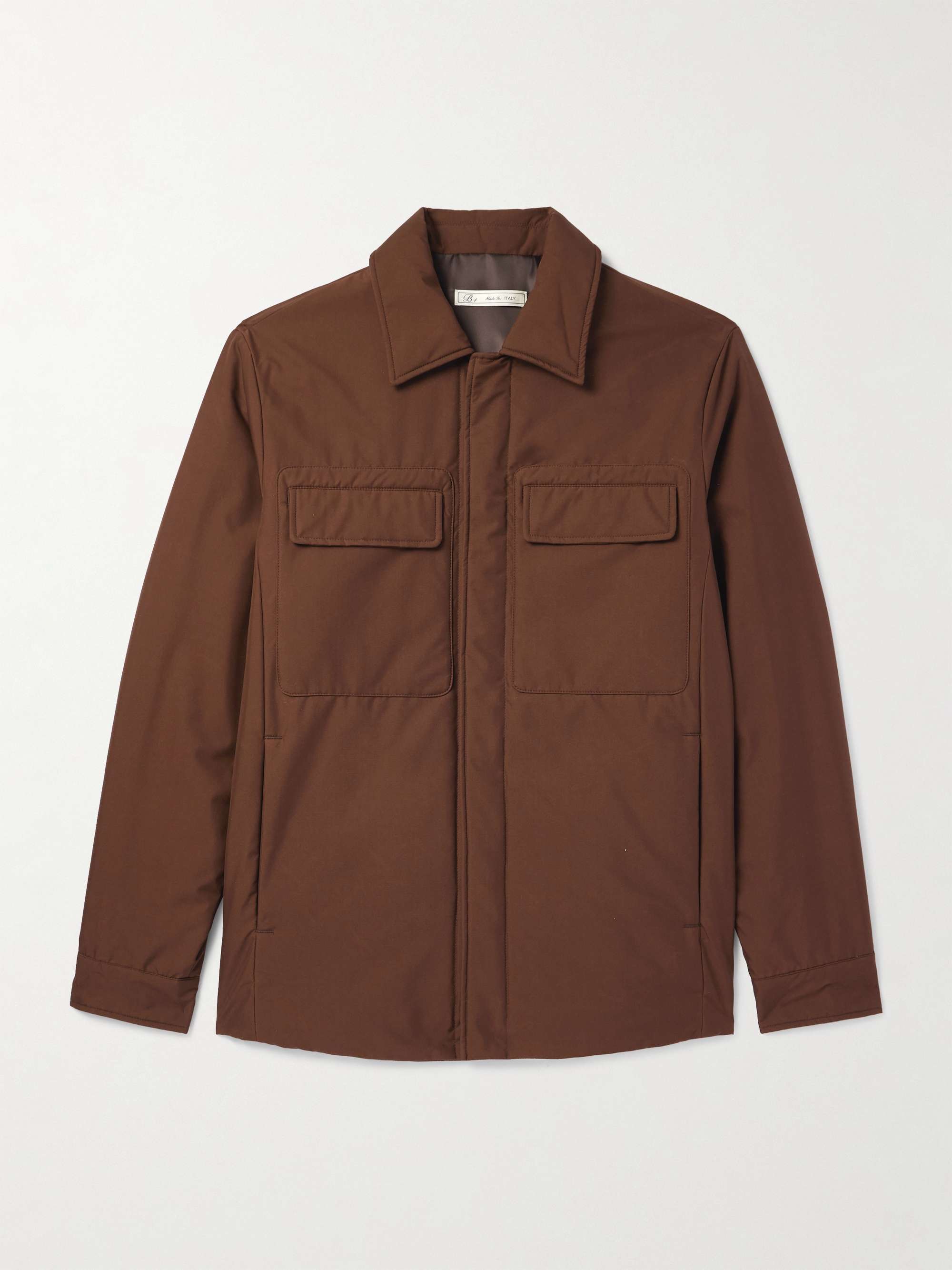 Padded Silk Shirt Jacket view